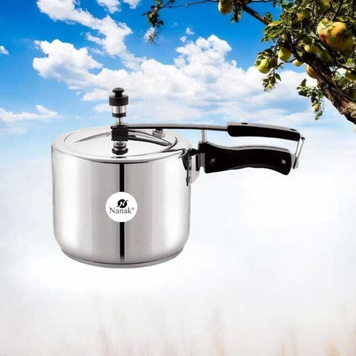 Image of ROYAL ELIBA Premium Best Quality 2 L Inner Lid 2 L Induction Bottom Pressure Cooker (Aluminium)