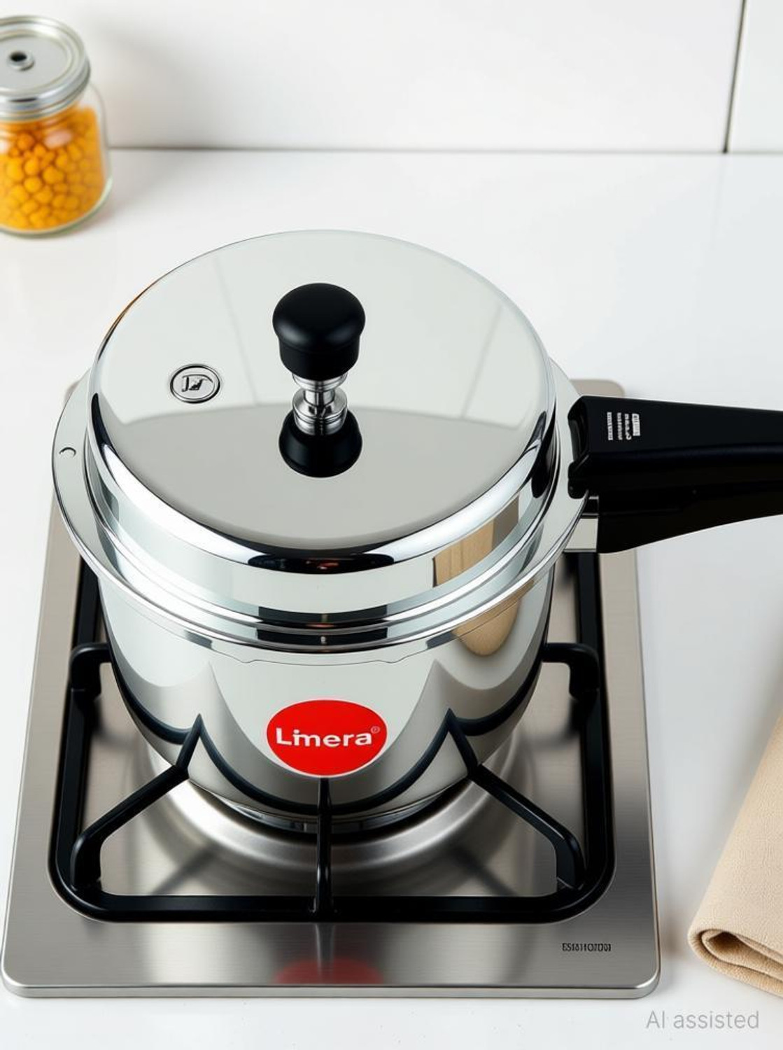 Image of Limera ISI Certified Stainless Steel Cooker 2 L Induction Bottom Pressure Cooker (Stainless Steel)