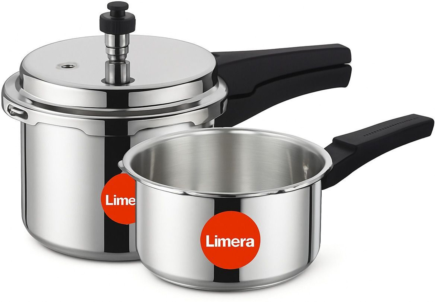 Image of Limera ISI Certified Stainless Steel Cooker 2 L Induction Bottom Pressure Cooker (Stainless Steel)
