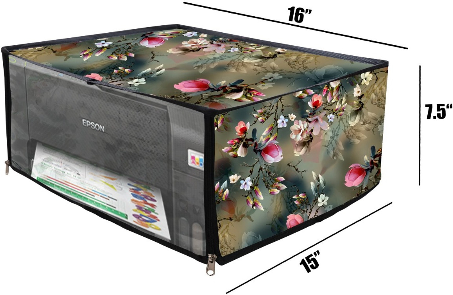 Image of LoomStar For Epson L3250 All-in-One Ink Tank Color Green Printer Cover