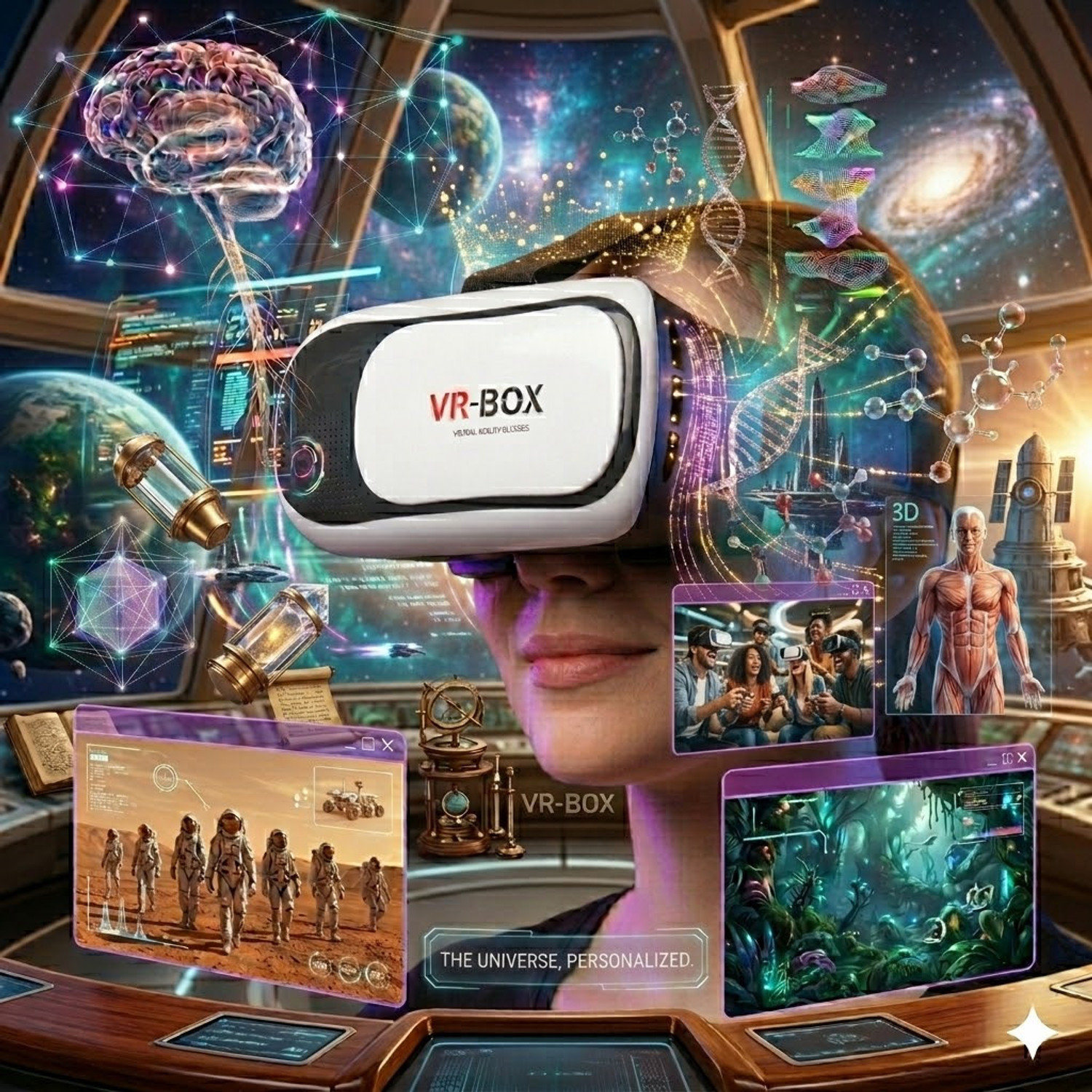 SammsangVR VR Headset with Gamepad for Android iOS - Image 1