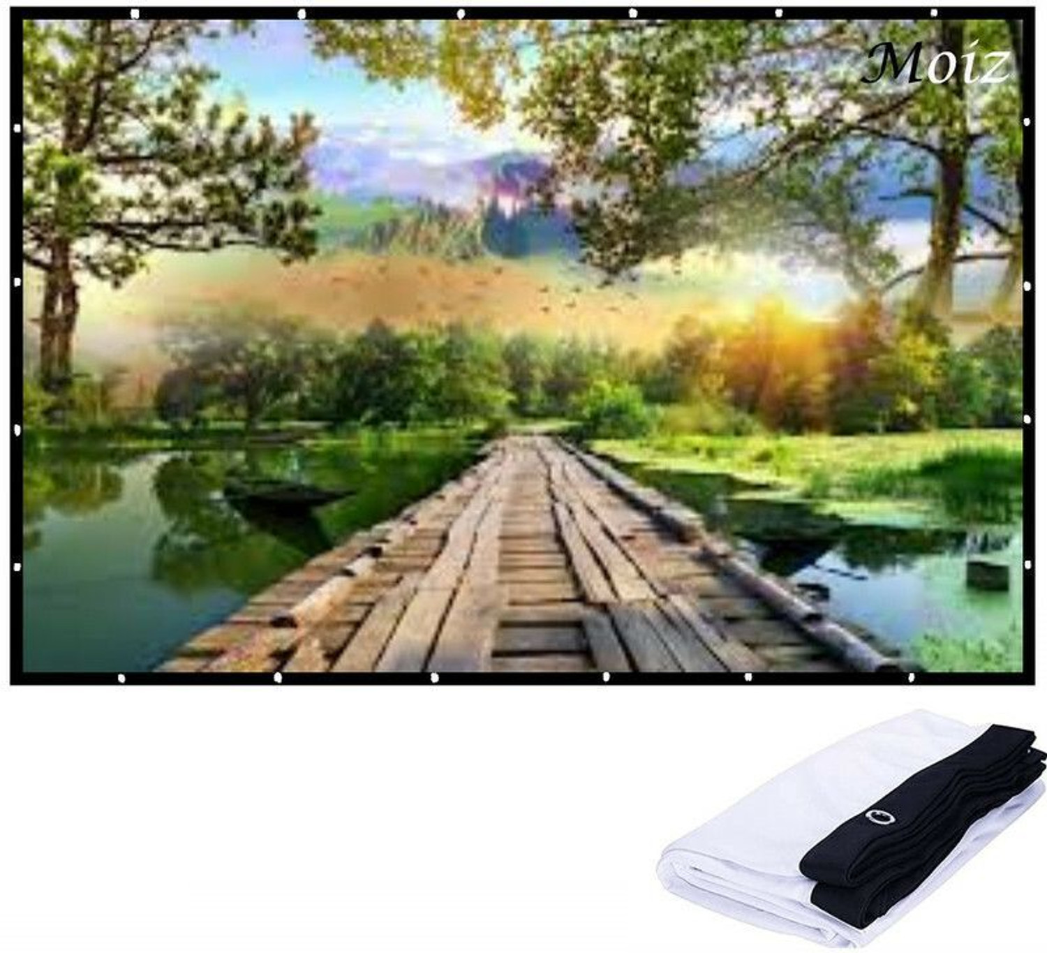 Image of YABER Pico T1 Mini Pocket Portable Projector with WiFi, Bluetooth & Power Bank (110 lm / 1 Speaker / Wireless / Remote Controller) Portable Projector (Black)