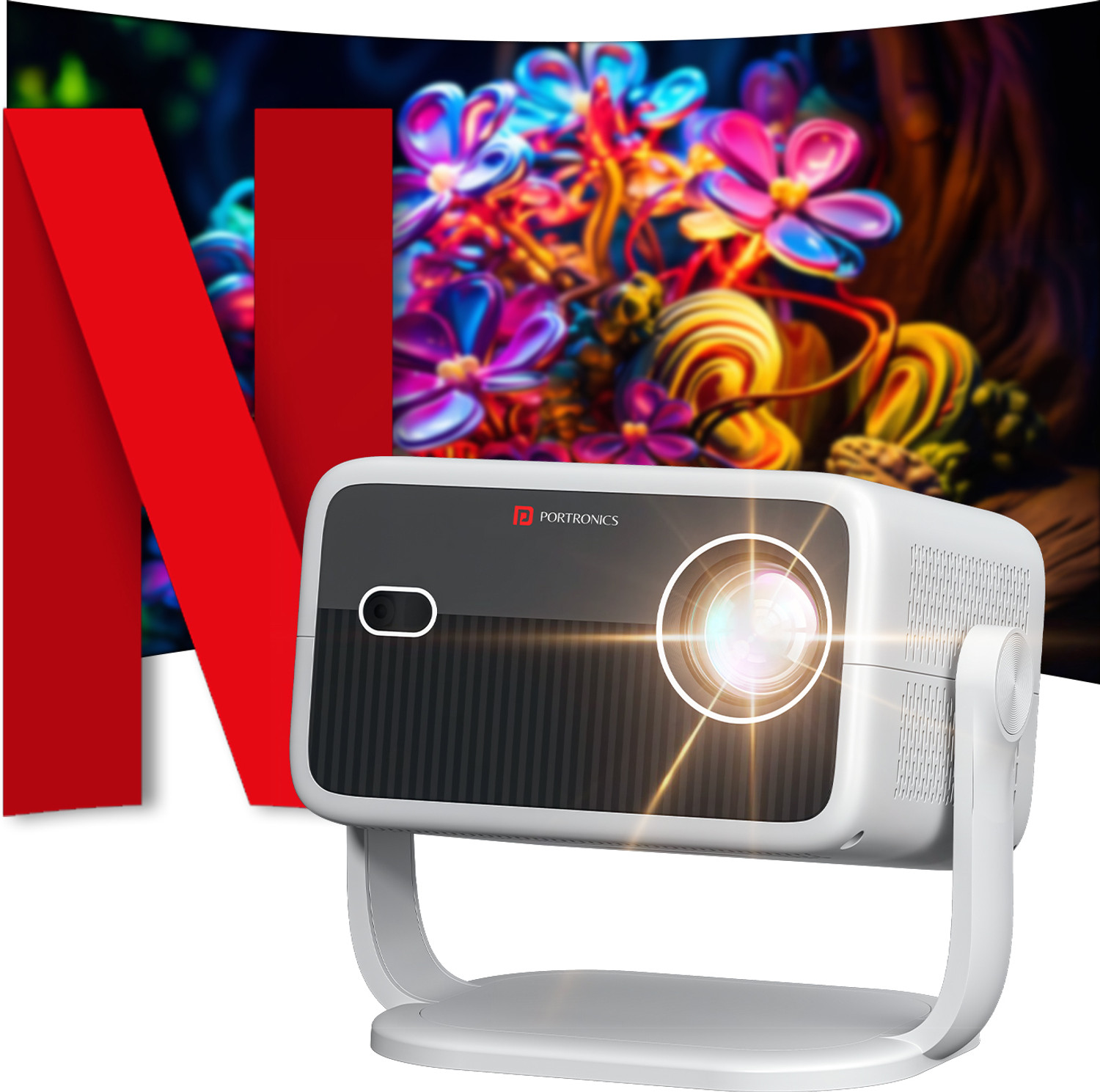 Image of crobat Night Lights LED Ocean Wave Star Projector, for Bedroom (100 lm) Projector (White)