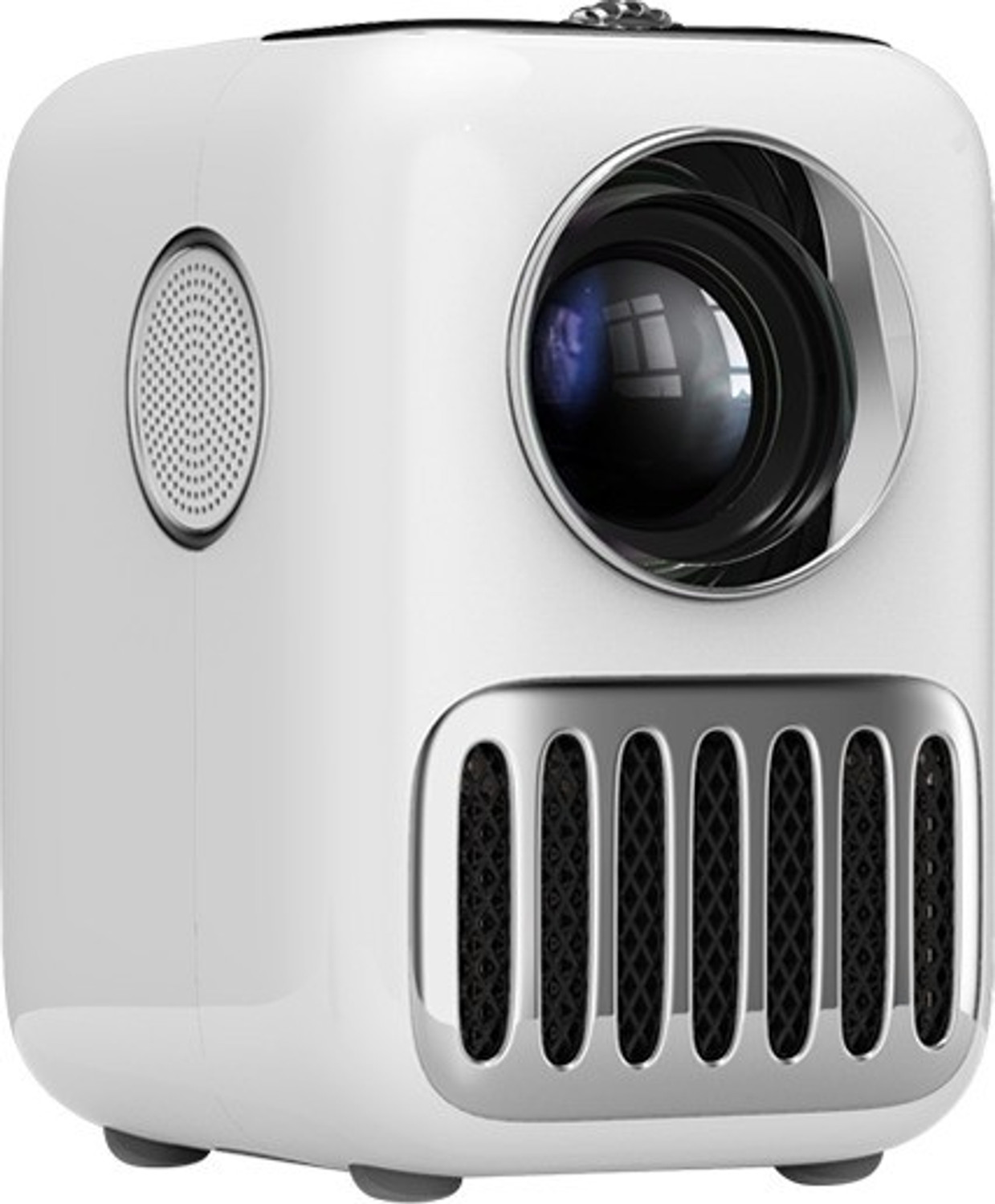 Image of AVOIHS Portable Projector Beem 440 Smart LED 4K FULL HD Resolution Remote Controller (1800 lm / Wireless / Remote Controller) Portable Projector (White)
