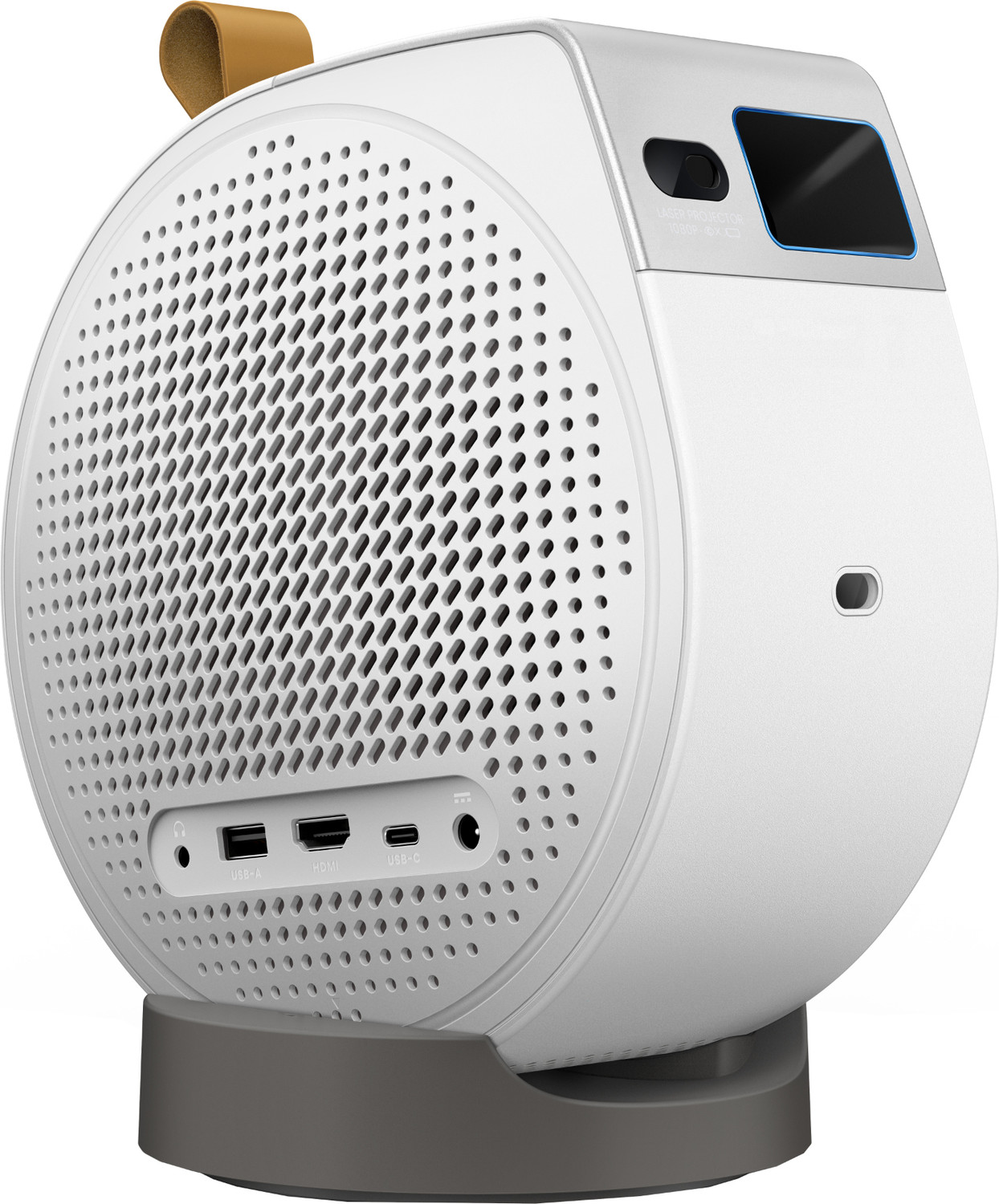 Image of XGIMI MoGo 2 Pro Portable Mini Projector with WiFi & Bluetooth,2X8W Built-In Speakers (400 lm / 2 Speaker / Wireless) Portable Projector (Silver)
