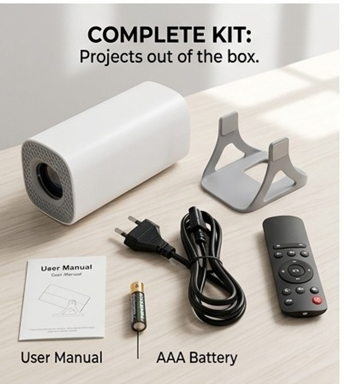 Image of Multiple Verse Portable Projector White (1000 lm) Portable Projector (White)