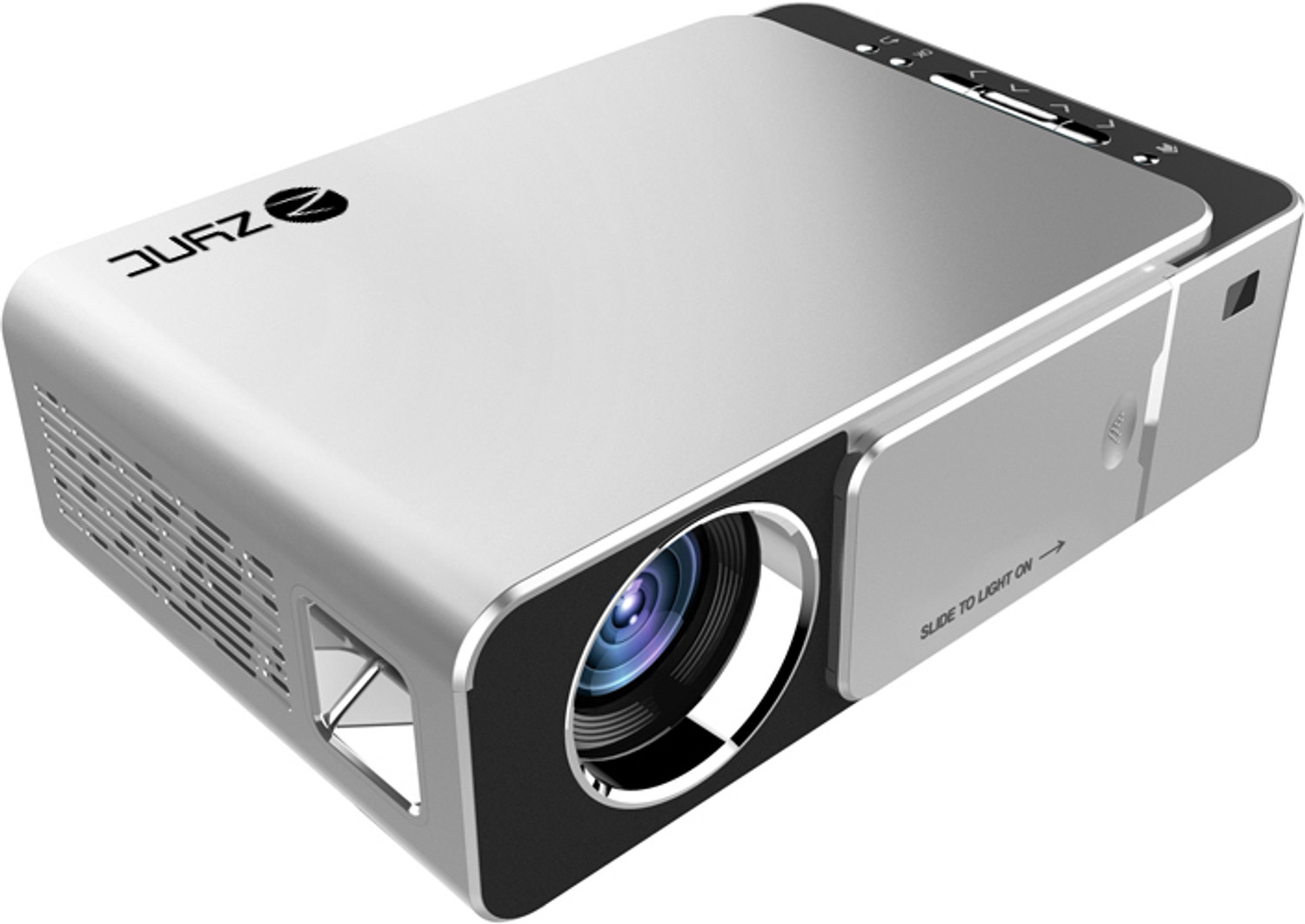 Image of Zync T6 Android 10 Smart 4K Home Cinema Mini 3D (7000 lm / 1 Speaker / Wireless / Remote Controller) Portable Projector (Grey)