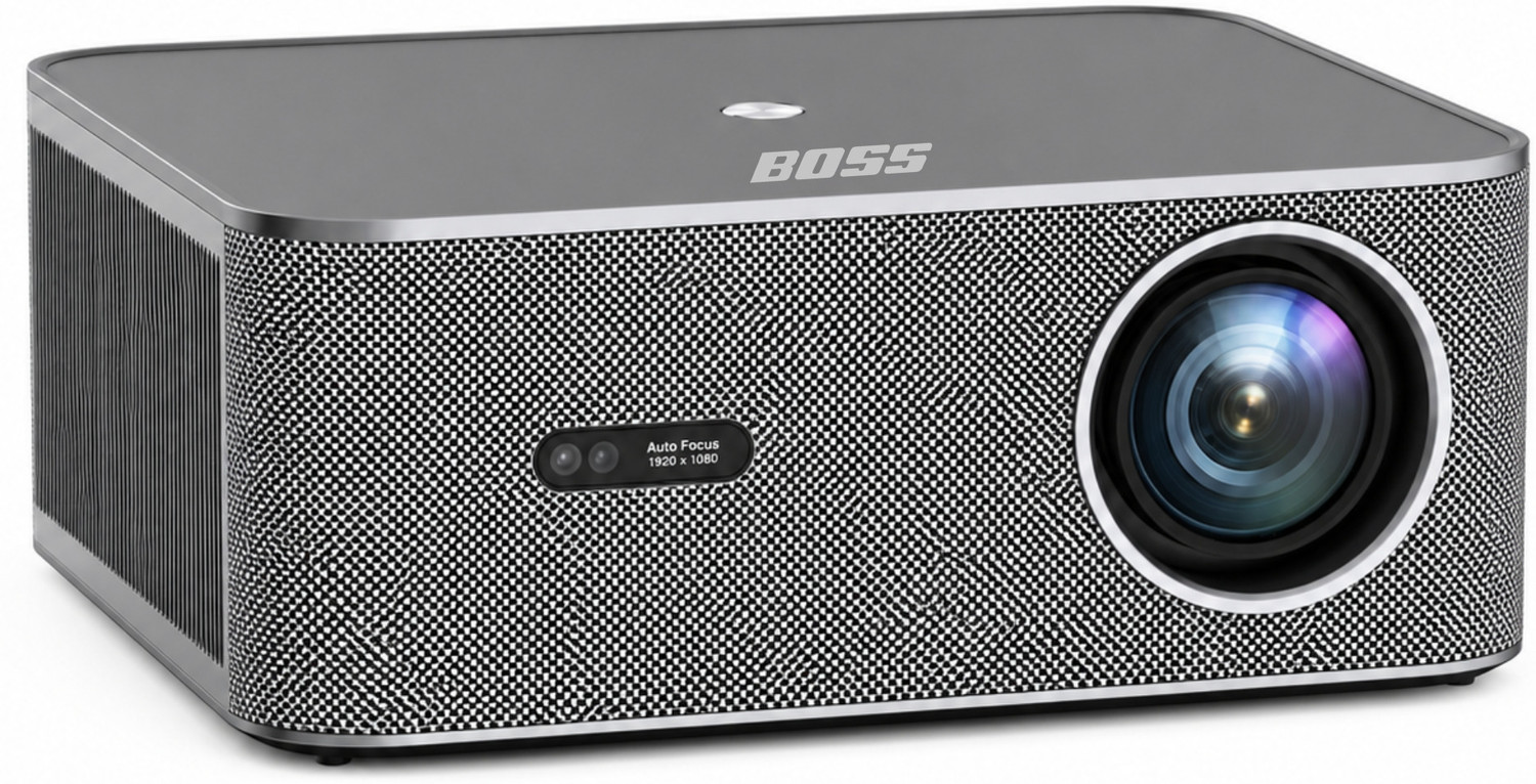 Image of BORSSO BS50 AIR(GTV)Certified Android 14(2gb /32gb)Projector 4K Ultra HD Fully Automatic (2400 lm / Wireless / Remote Controller) Portable Projector (Closed Engine 4K HDR10 Ultra Bright 2400AN HDMI ARC Dolby Audi BT 5.2 Dual Wi-Fi)