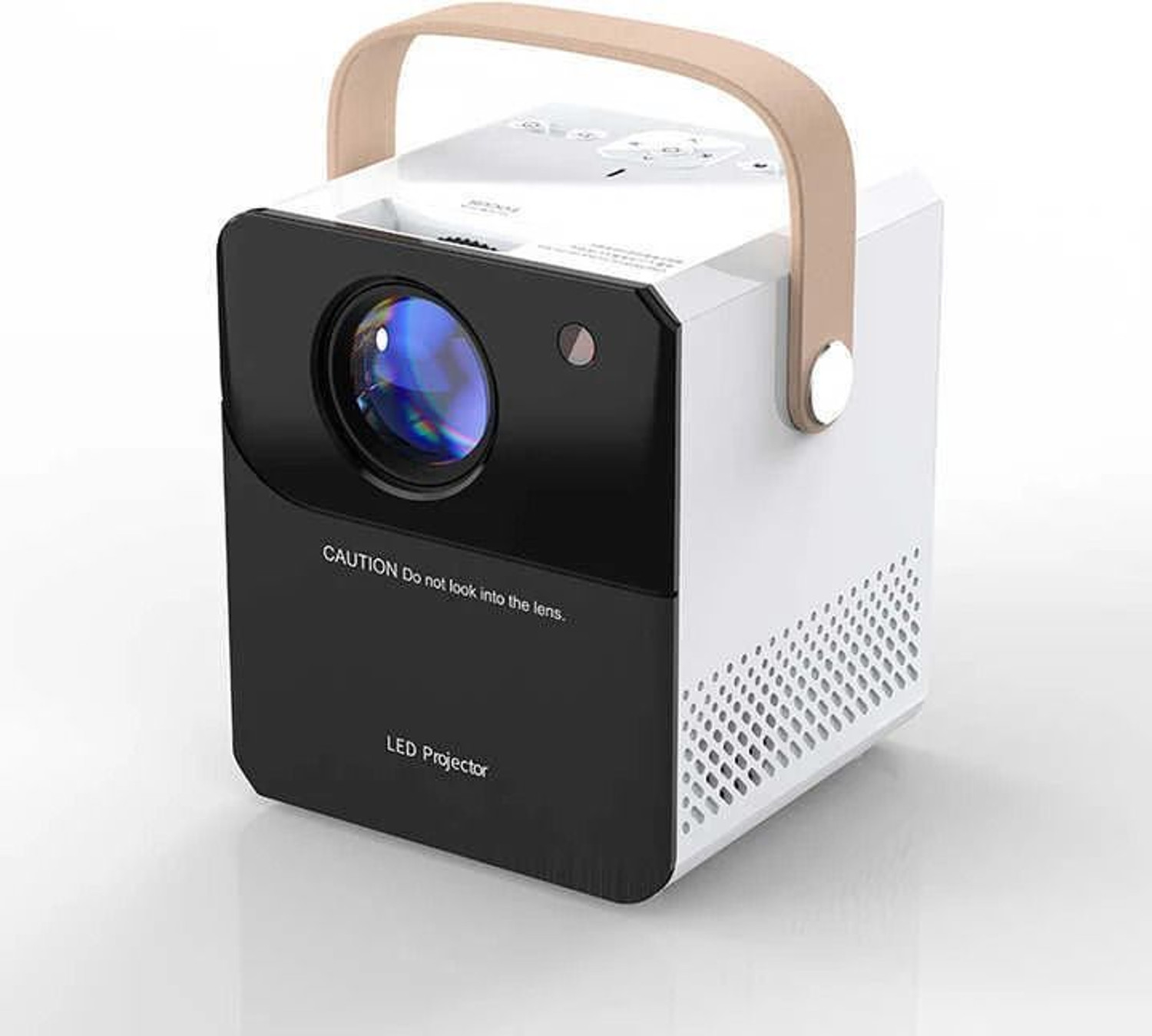 Image of WATTON Android 11.0 Smart Projector,1080P & 4K Support,2x Brighter,2.4G & 5G Wifi (8400 lm / 1 Speaker / Wireless / Remote Controller) Portable Projector (White)