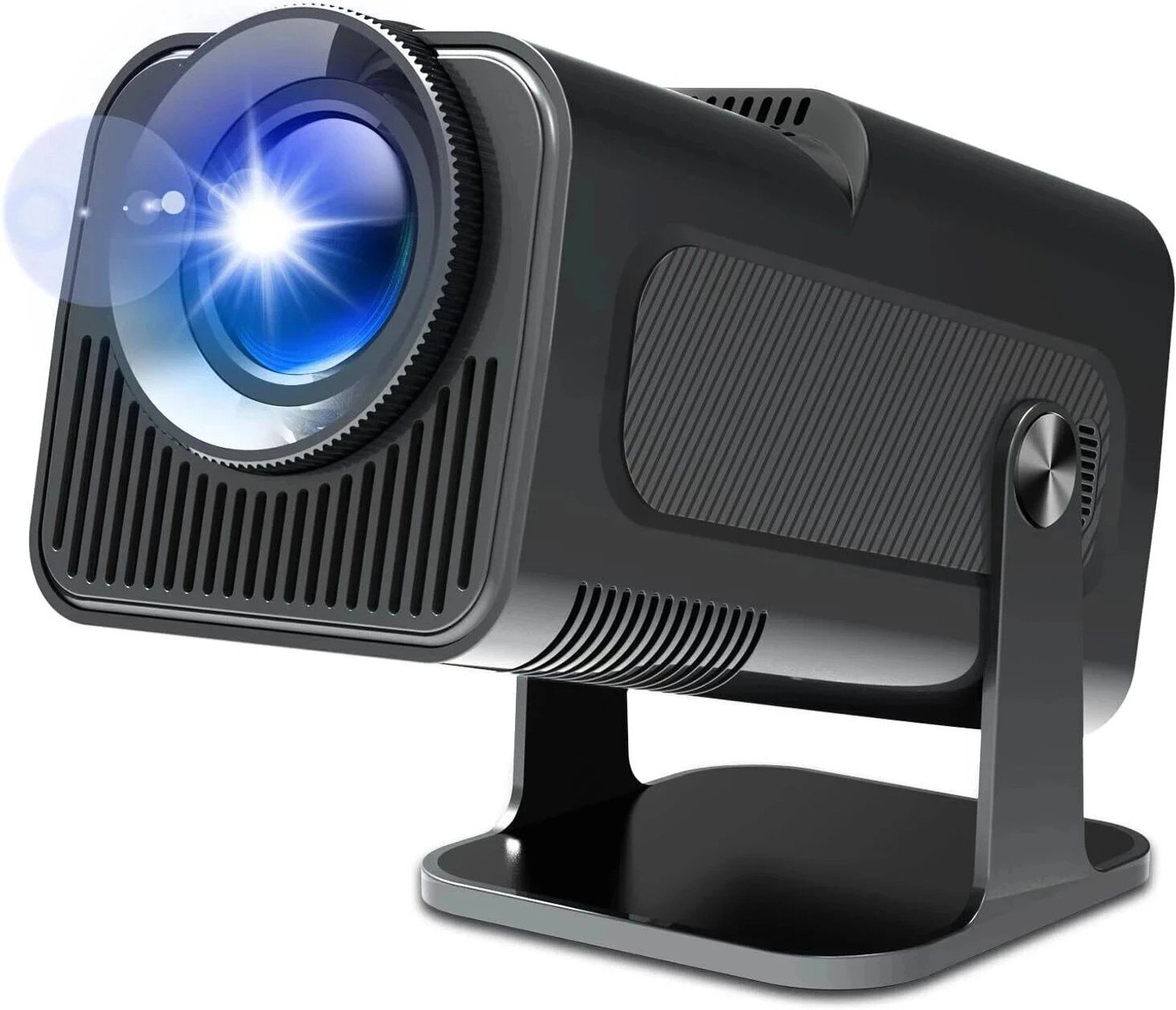 Image of YABER Pico T1 Mini Pocket Portable Projector with WiFi, Bluetooth & Power Bank (110 lm / 1 Speaker / Wireless / Remote Controller) Portable Projector (Black)