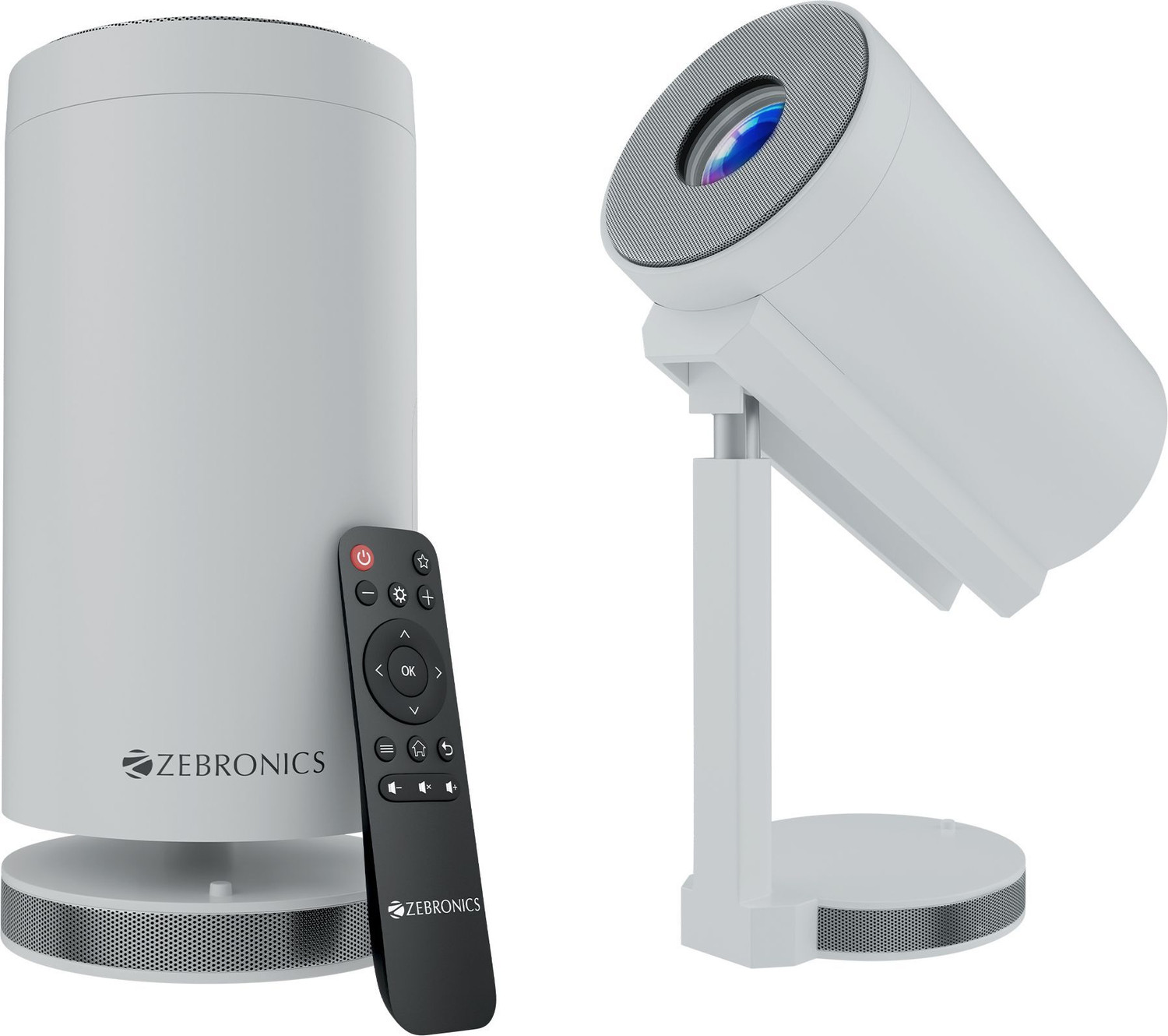 Image of WATTON Android 11.0 Smart Projector,1080P & 4K Support,2x Brighter,2.4G & 5G Wifi (8400 lm / 1 Speaker / Wireless / Remote Controller) Portable Projector (White)