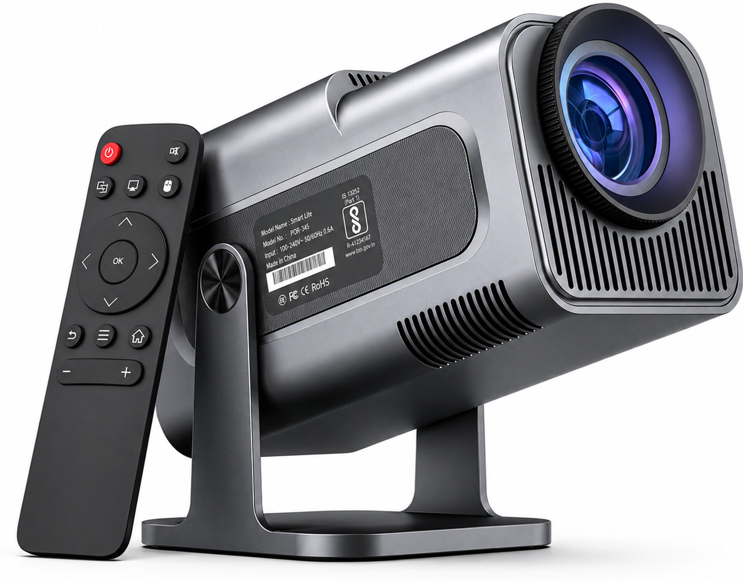 Image of AVOIHS Portable Projector Beem 440 Smart LED 4K FULL HD Resolution Remote Controller (1800 lm / Wireless / Remote Controller) Portable Projector (White)