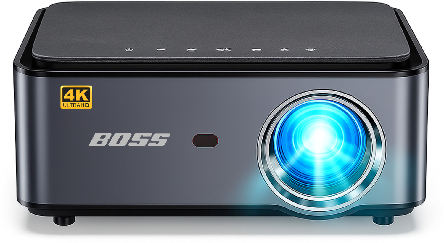Image of Toptro Quadra Projector Dolby Digital Plus with Atmos, 4K HDR10+, Net-Flix Certified (32000 lm / Wireless / Remote Controller) Portable Projector (32000Lumen,Dual HDMI-EARC,Fully Sealed,YouTube Hot* Prime,Linux OS 1080p)