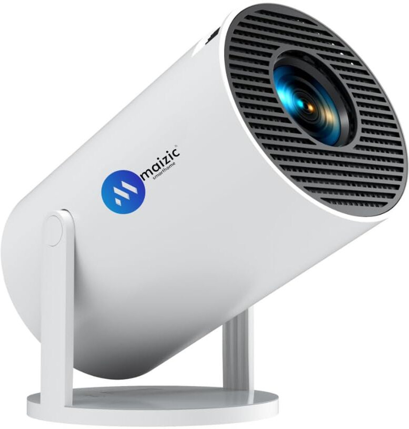 Image of SHIVVTECH Android Projector 4K & 1080P, 4D Keystone, 270 Rotation, Device Compatible1 (2000 lm) Portable Projector (White)