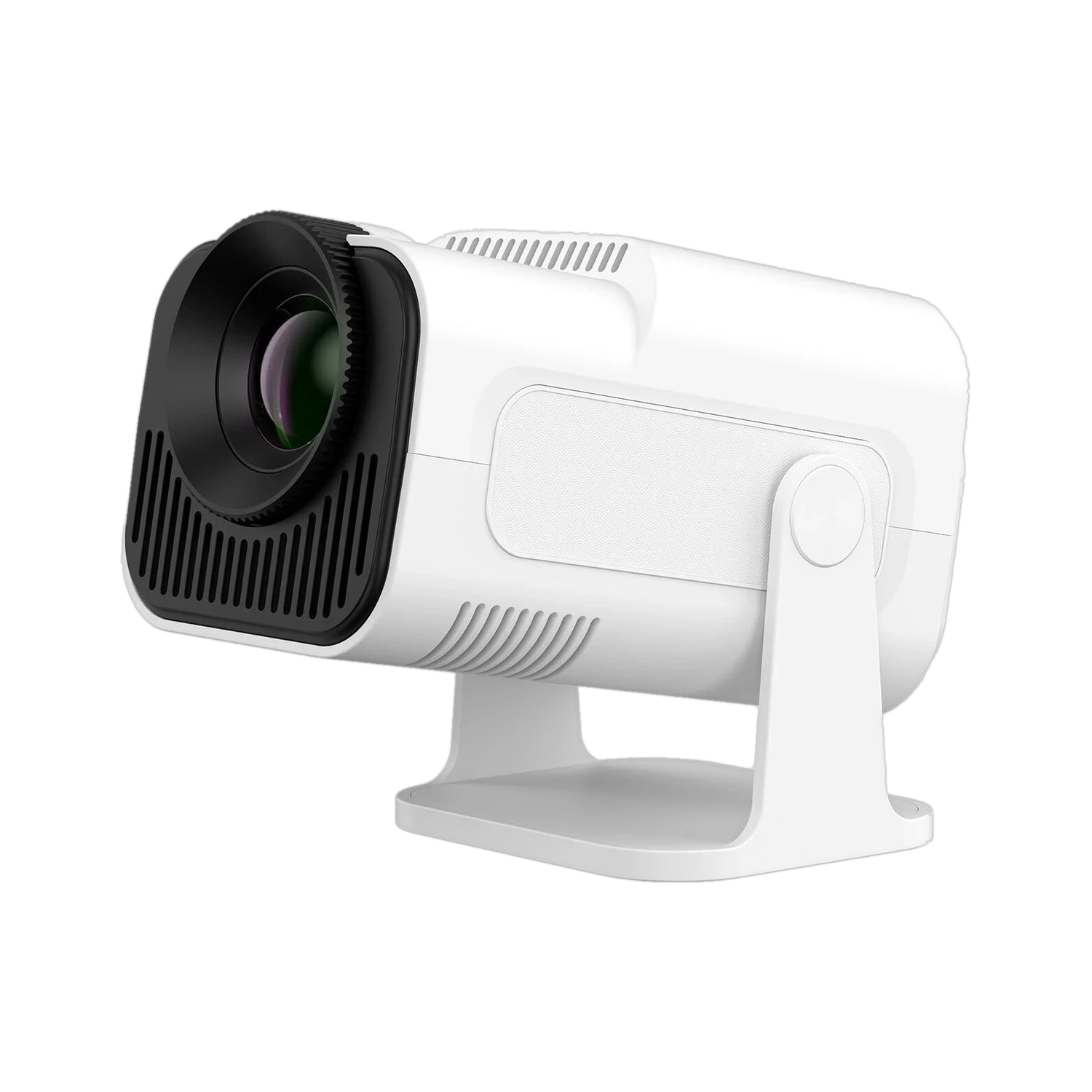 Image of SHIVVTECH Android Projector 4K & 1080P, 4D Keystone, 270 Rotation, Device CompatibleA10 (2000 lm) Portable Projector (White)