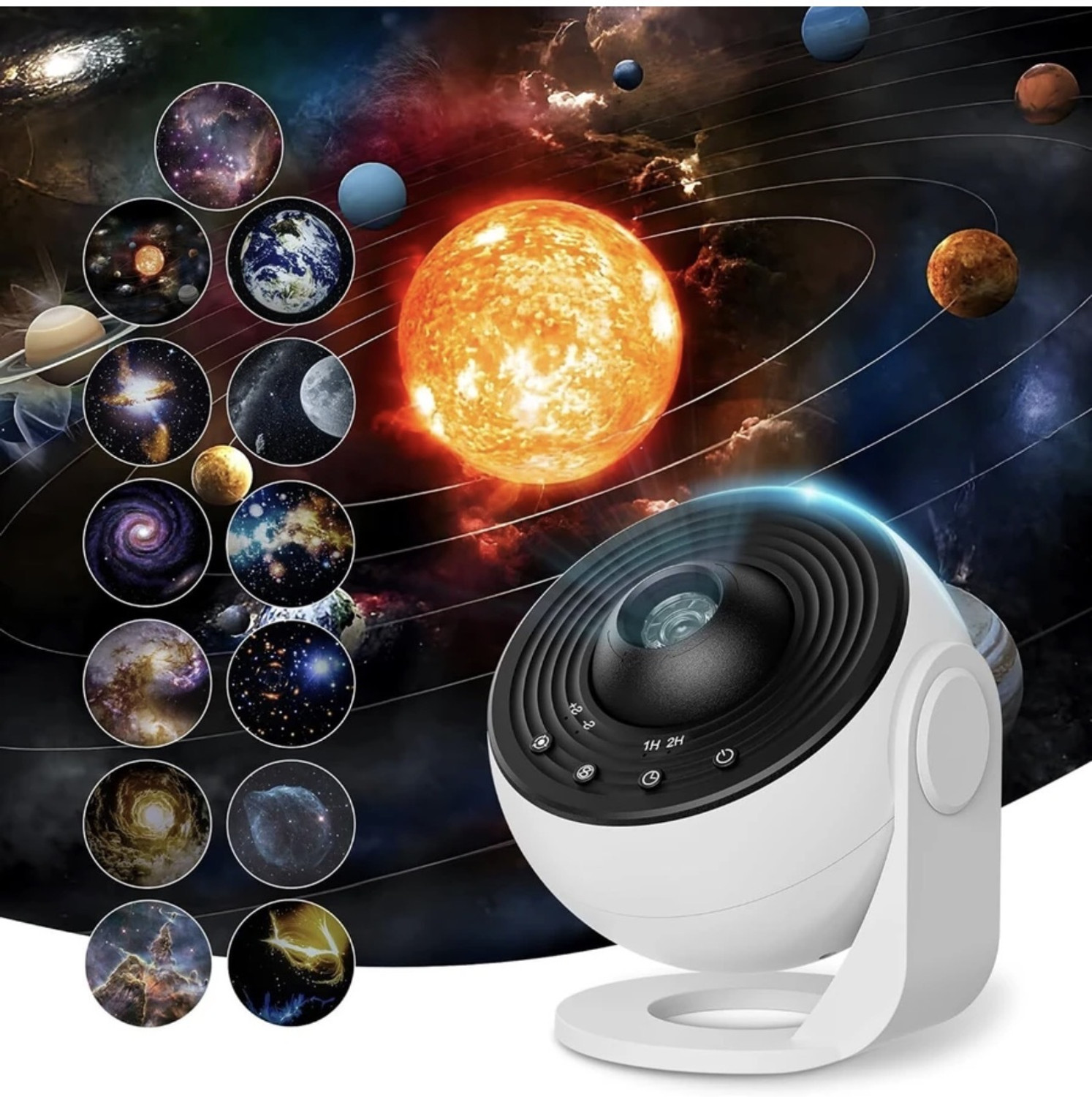 Image of Divine creation S40 UltraView Android Smart LED I 4K Projector I Portable Cinema Projector B343 (5000 lm / 1 Speaker / Wireless / Remote Controller) Portable Projector (White)