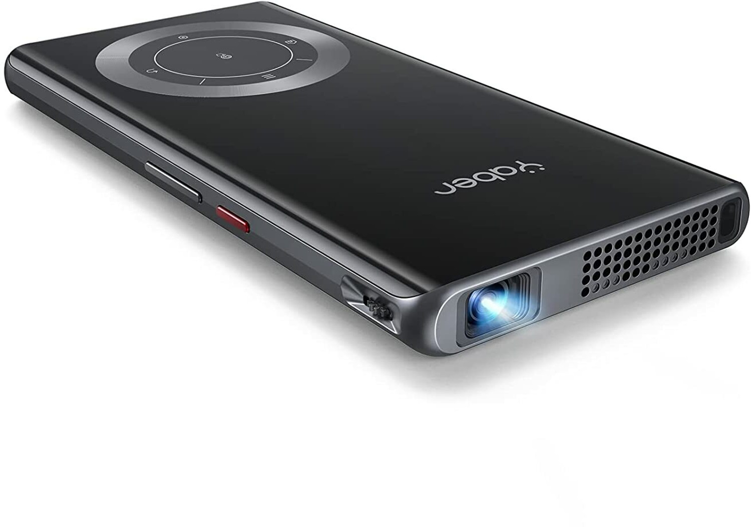 Image of YABER Pico T1 Mini Pocket Portable Projector with WiFi, Bluetooth & Power Bank (110 lm / 1 Speaker / Wireless / Remote Controller) Portable Projector (Black)