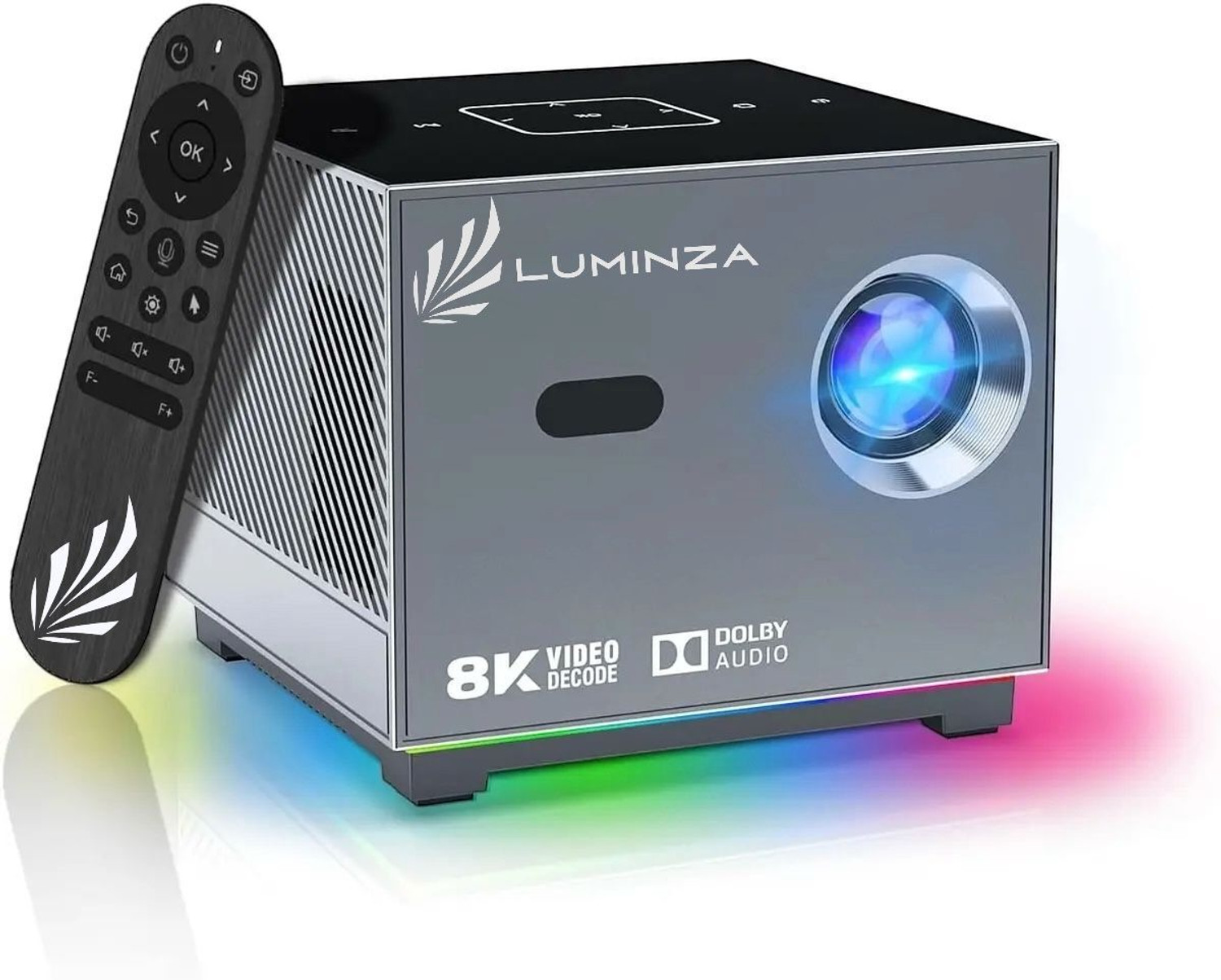 Image of TECHBIZZ S-40 NEW ANDROID 14,4K SMART, WIFI,BLUETOOTH,INBUILD 500+APPS HDMI USB SD CARD (8400 lm / 1 Speaker / Wireless / Remote Controller) Portable Projector (White)