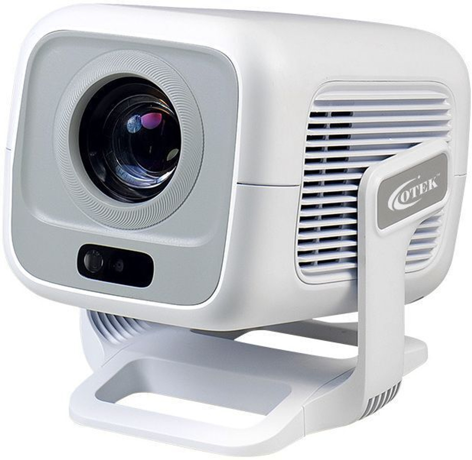 Image of Nexila Portable Mini Projector 4K Support, Full HD 1080P Android 11 Smart Projector (200 lm / 1 Speaker / Wireless / Remote Controller) Portable Projector (White)