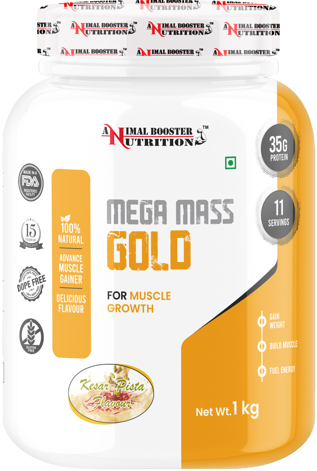 Image of Healthifyme Mango-500g Whey Protein (500 g, Mango)