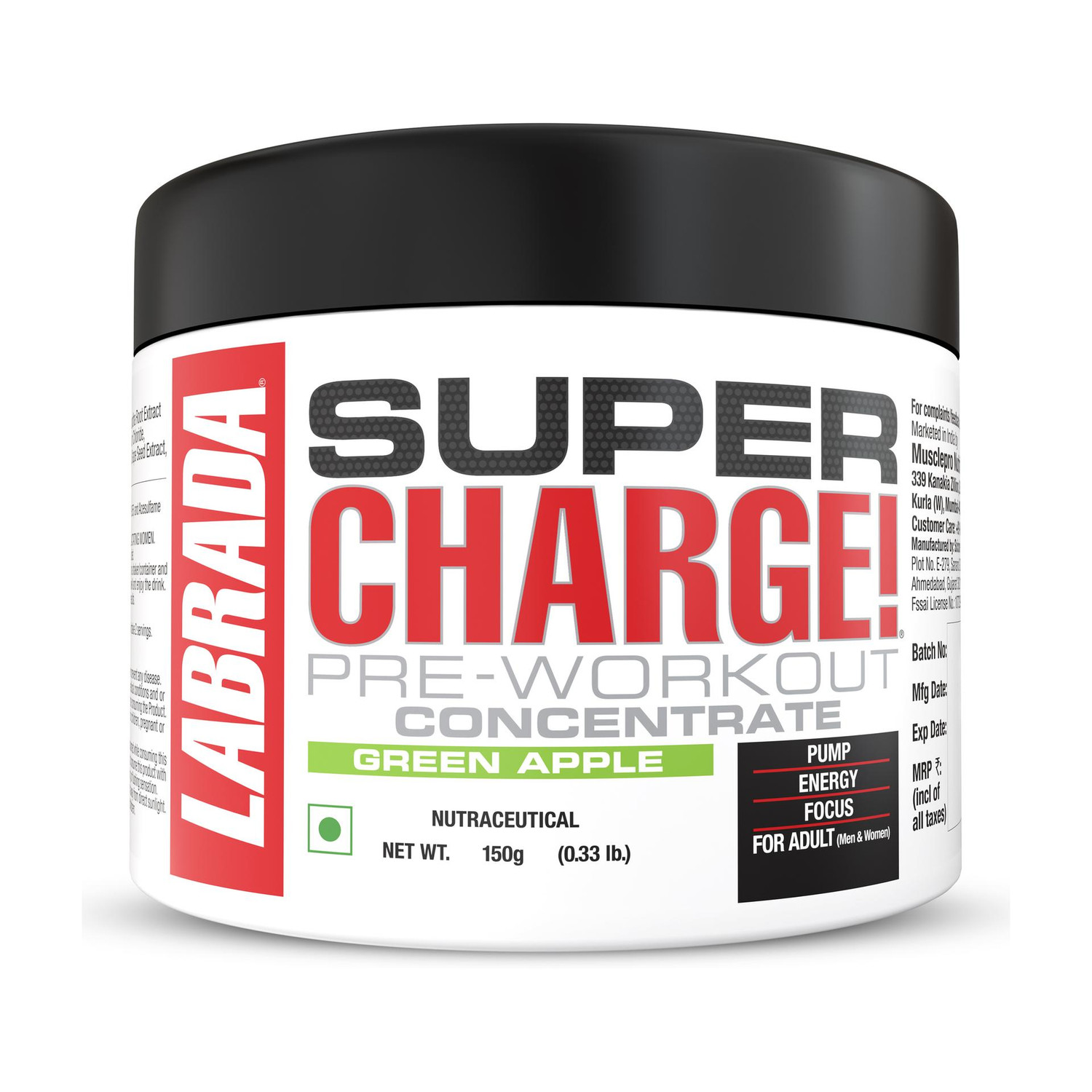 Image of Bigflex Nuke Pre-Workout Supplement Creatine (400 g, Strawberry Kiwi)