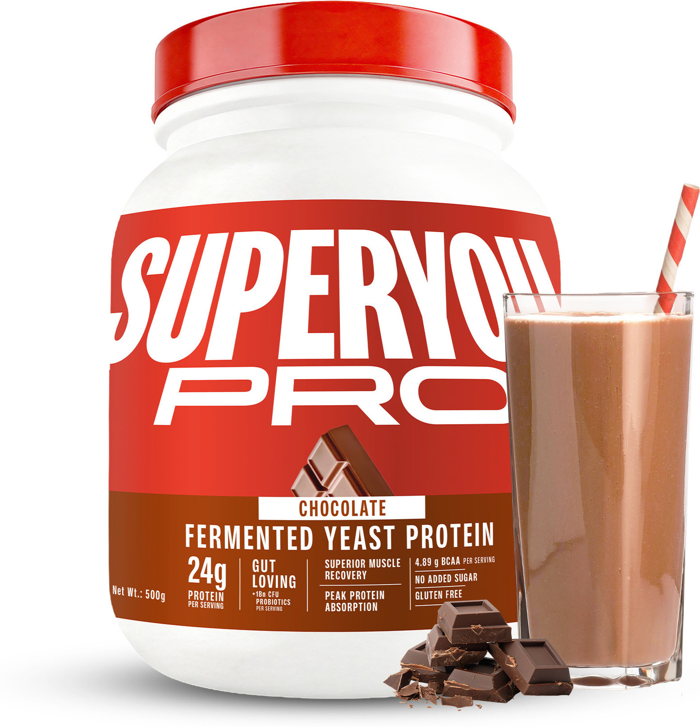 Image of SUPERYOU 10g Protein, 3g Fiber, No Added Sugar|Yeast Fermented Protein|Energy Bars Protein Bars (800 g, Chocolate (Pack of 10) & Choco Peanut Butter (Pack of 10)