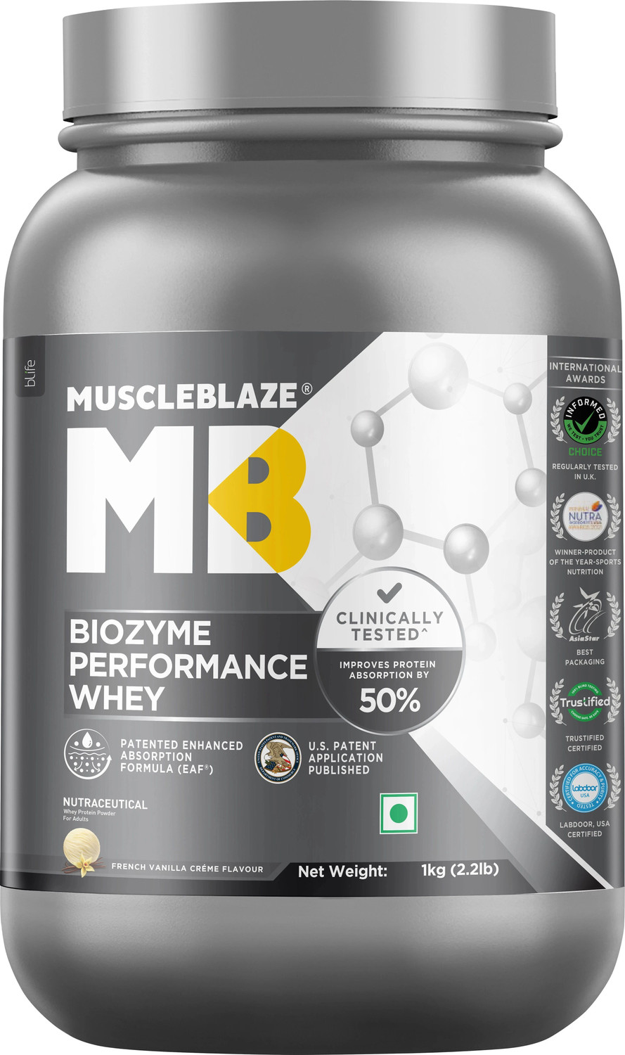 Image of Nutrifit Isopure Whey Protein Isolate Powder with less than 1.5gm of Carbs Whey Protein (2000 g, Vanilla)