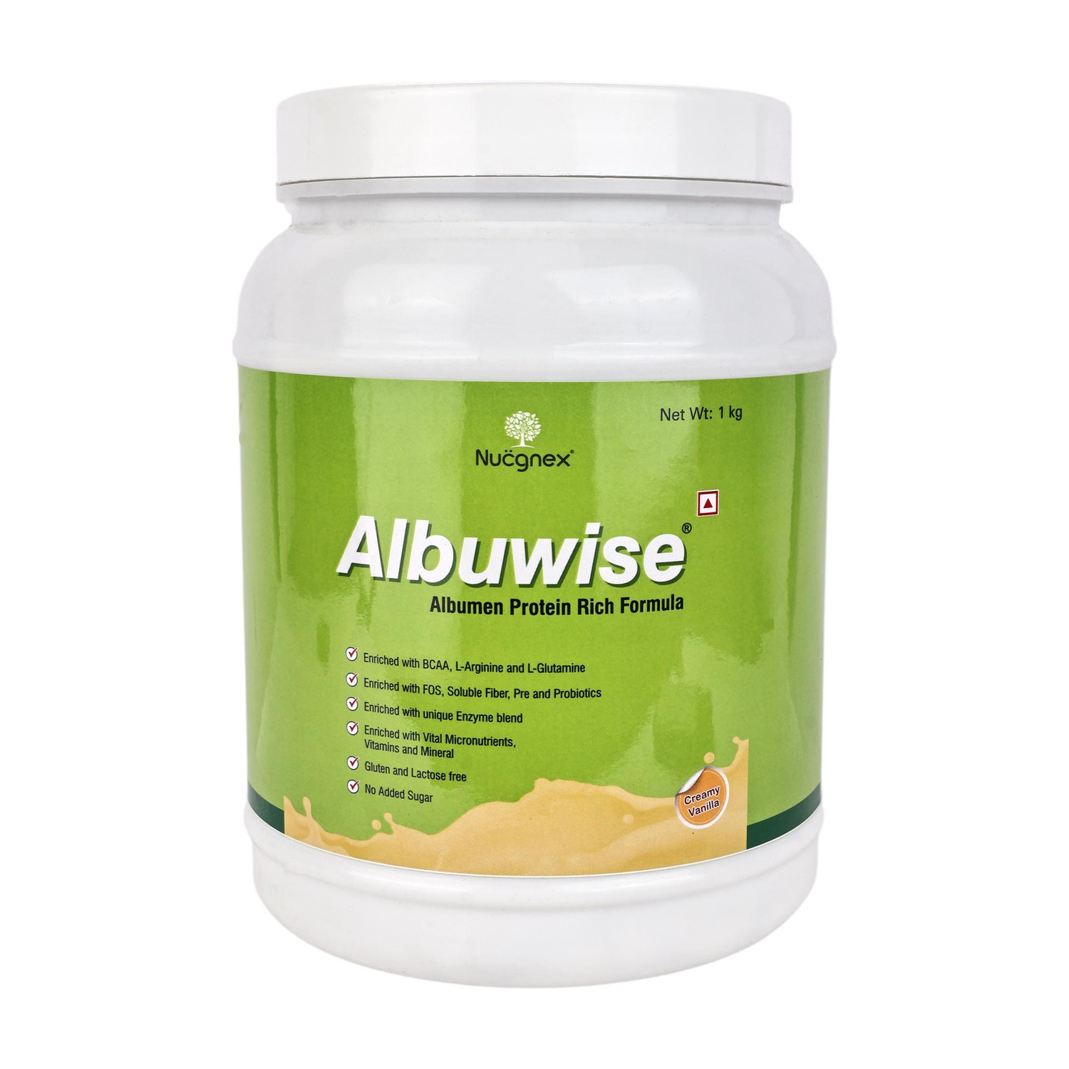 NUCGNEX Albuwise Egg Protein (1 kg, Creamy Vanilla) - Image 1