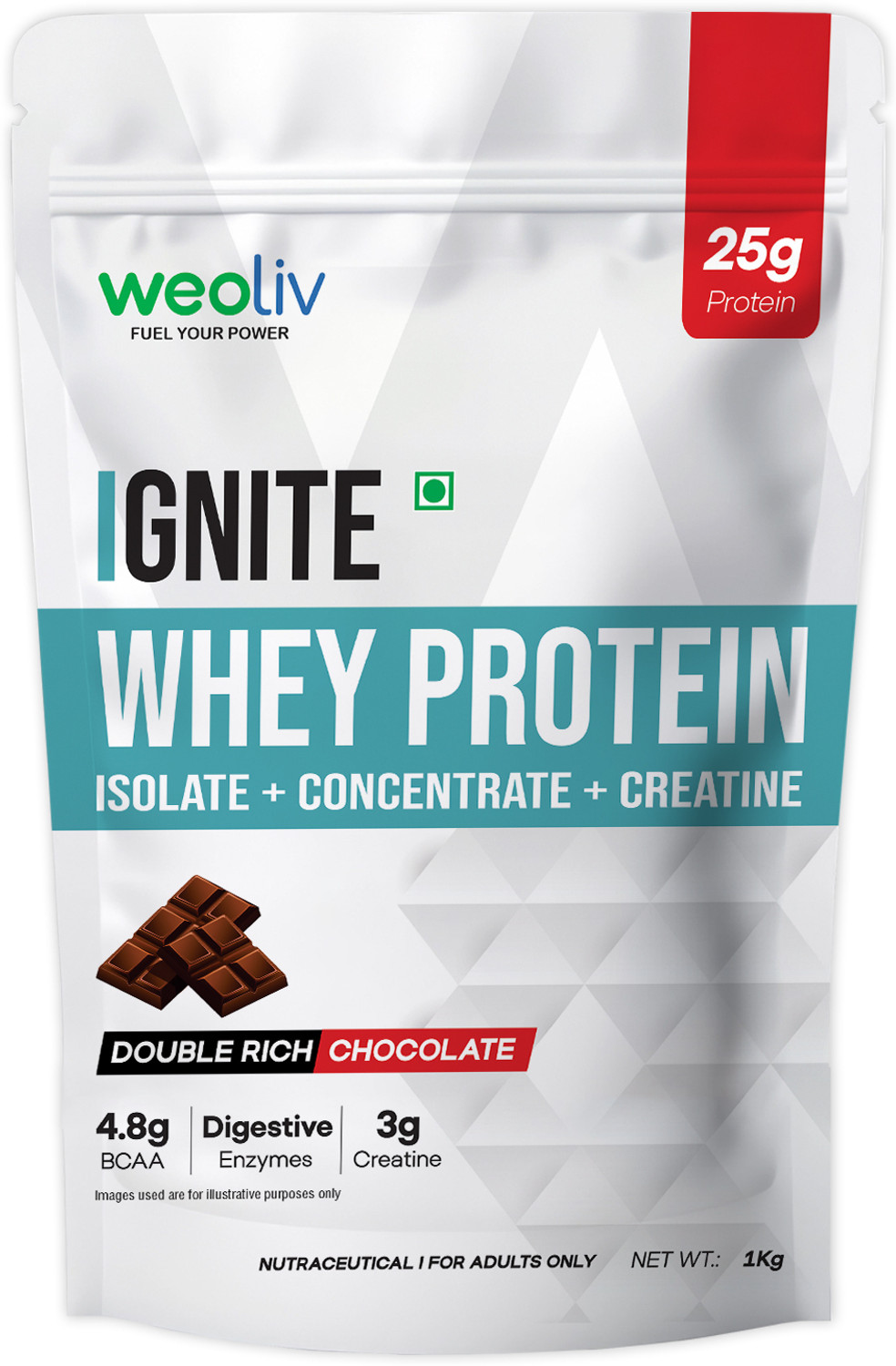 Image of AS-IT-IS Nutrition ATOM PWR RAW Whey XL with Yeast Protein DigeZyme Muscle Gains & Strength Yeast Protein (1 kg, Unflavoured)