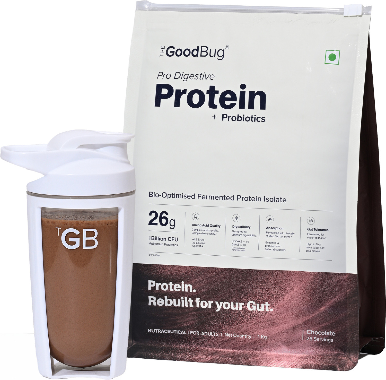 Loot: The Good bug Plant Protein Powder Chocolate 1kg @2,231