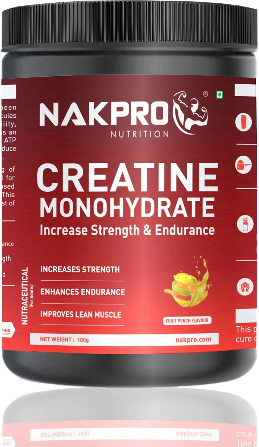 Image of BeastLife Creatine Monohydrate | 13 Servings | Micronised Creatine| NABL Lab Tested Creatine (50 g, Tropical Tango)