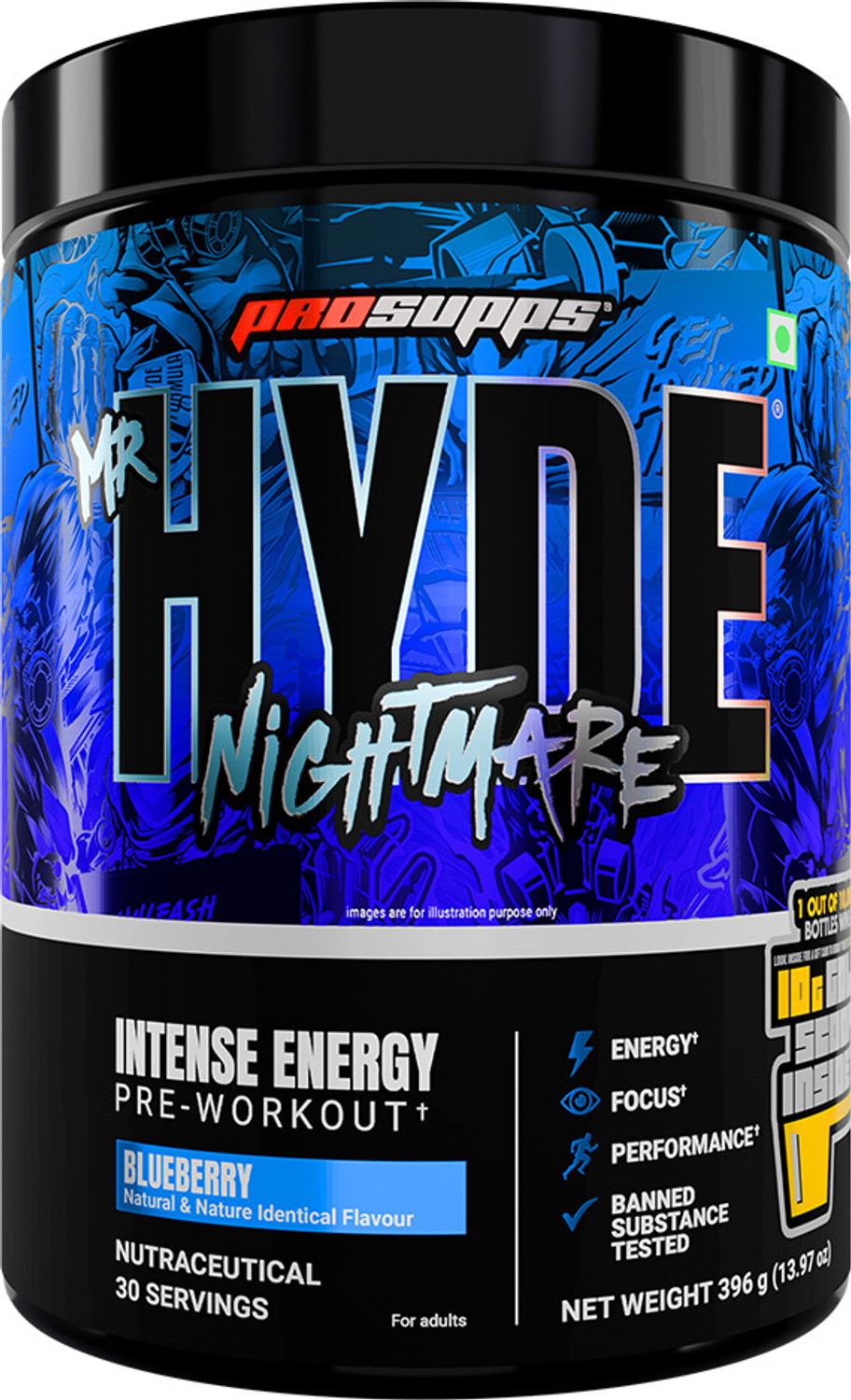 Image of Promaniax Blood Lock Xtreme | Elite | Boosts Energy, Strength & Performance | 60 Servings Pre Workout (390 g, Lemonade)