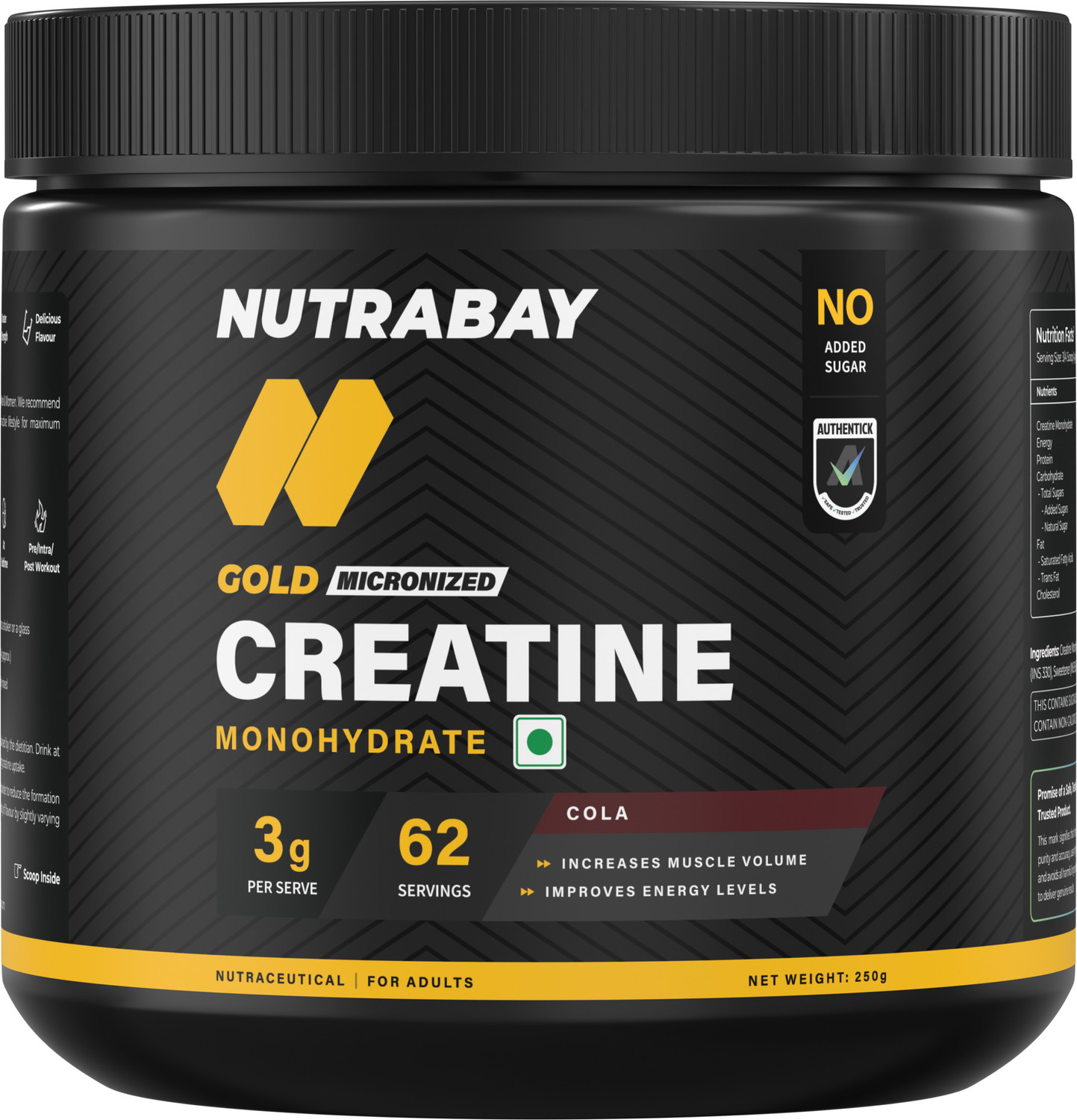 Nutrabay Gold Micronized Creatine Monohydrate - Image 1