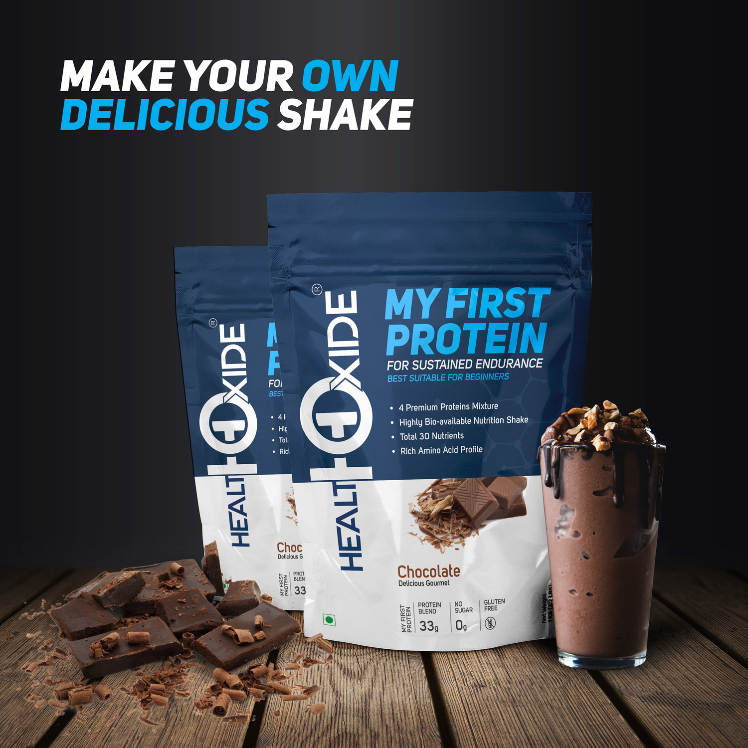 Image of Body Core Science BCS My Starter Protein 1Kg Butter-Scotch Whey Protein (1 kg, Butter Scotch)