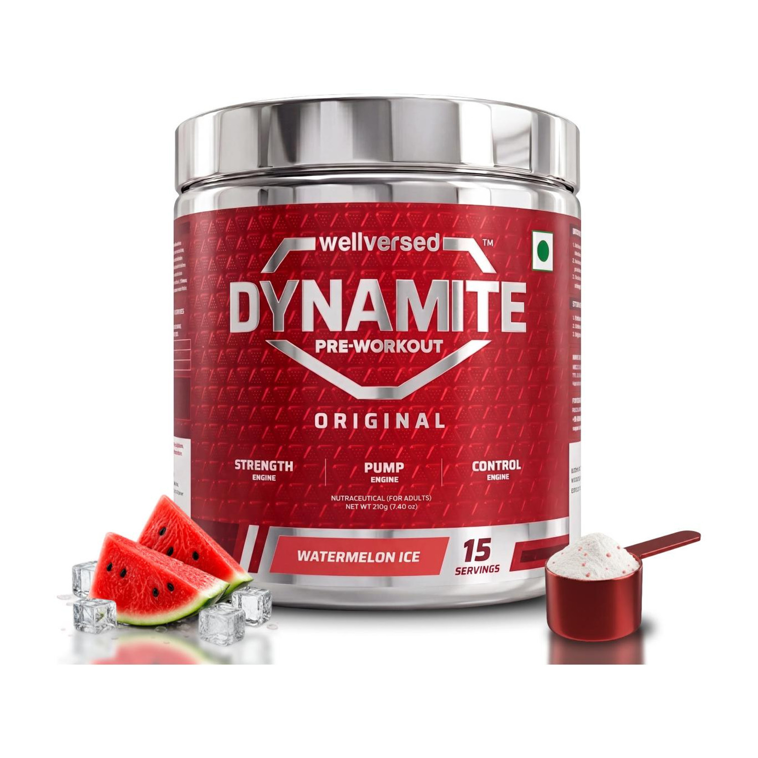 Image of Bigflex Nuke Pre-Workout Supplement Creatine (400 g, Strawberry Kiwi)