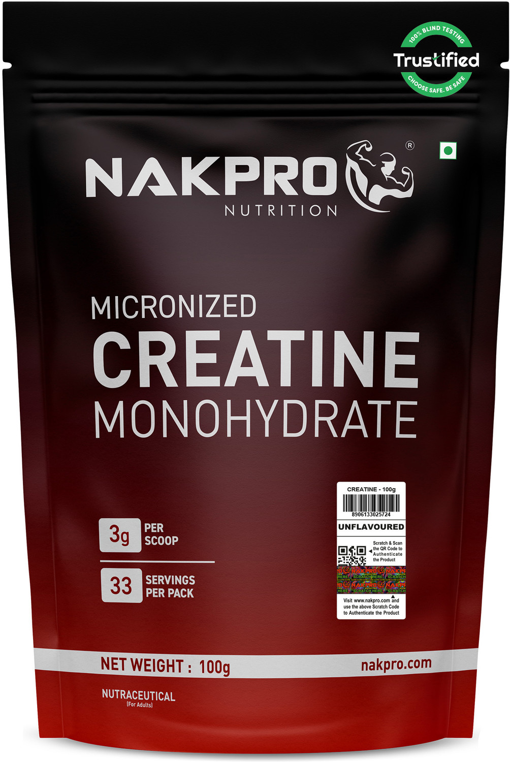 Image of BeastLife Creatine Monohydrate | 13 Servings | Micronised Creatine| NABL Lab Tested Creatine (50 g, Tropical Tango)