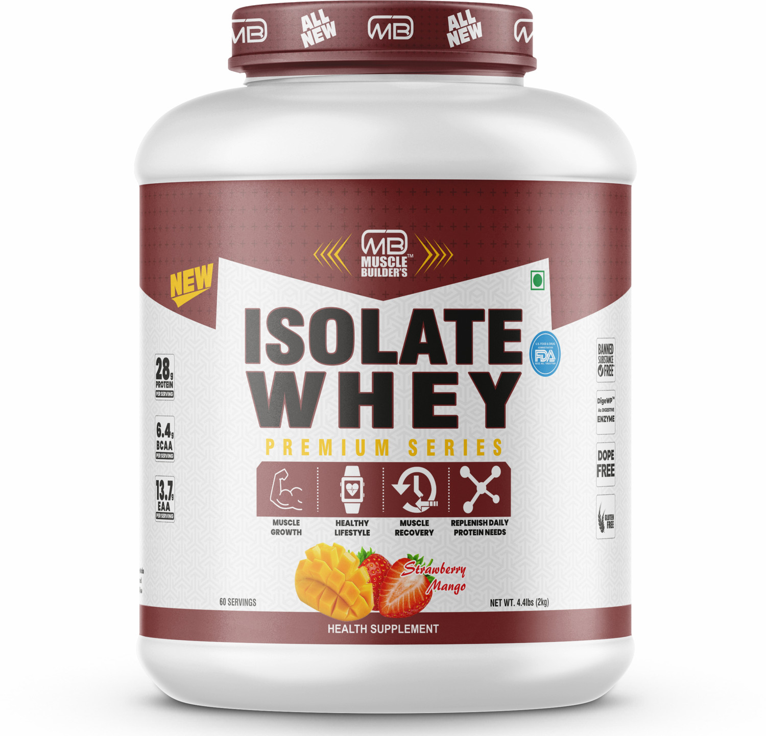 Image of Myprotein Impact Whey Protein & Micronised Creatine Monohydrate Whey Protein (2.75 kg, Banana, Unflavoured)