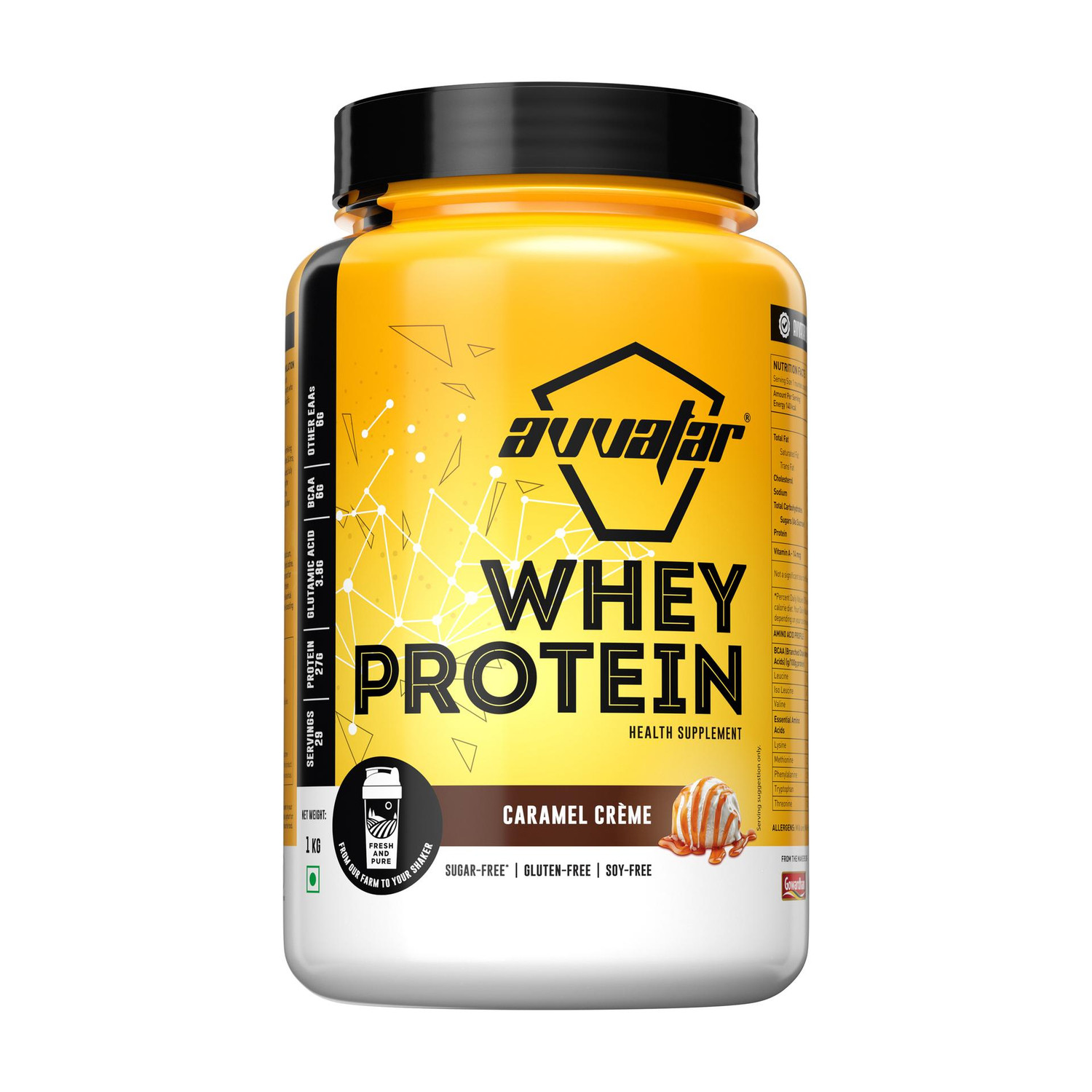 Image of Ripped Up Nutrition Protein Cofee Mocha Whey Protein (500 g, Caramel)