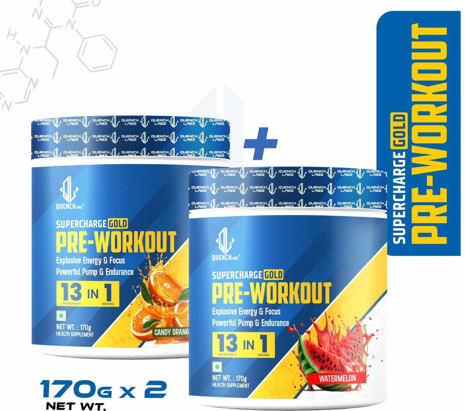 Image of THE FORMULATOR NoMercy Pre-Workout | Beta Alanine | Citrulline | Caffeine | Vitamins Pre Workout (180 g, 180 g, Sex on the Beach, Sex on the Beach)