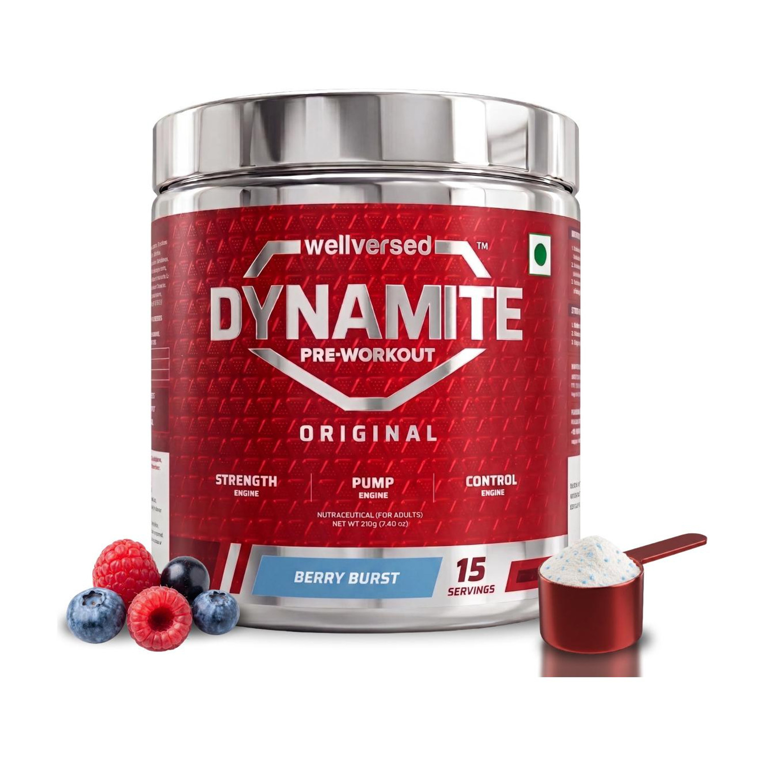 Wellversed Dynamite Pre-Workout| Berry Burst (210g) @669.