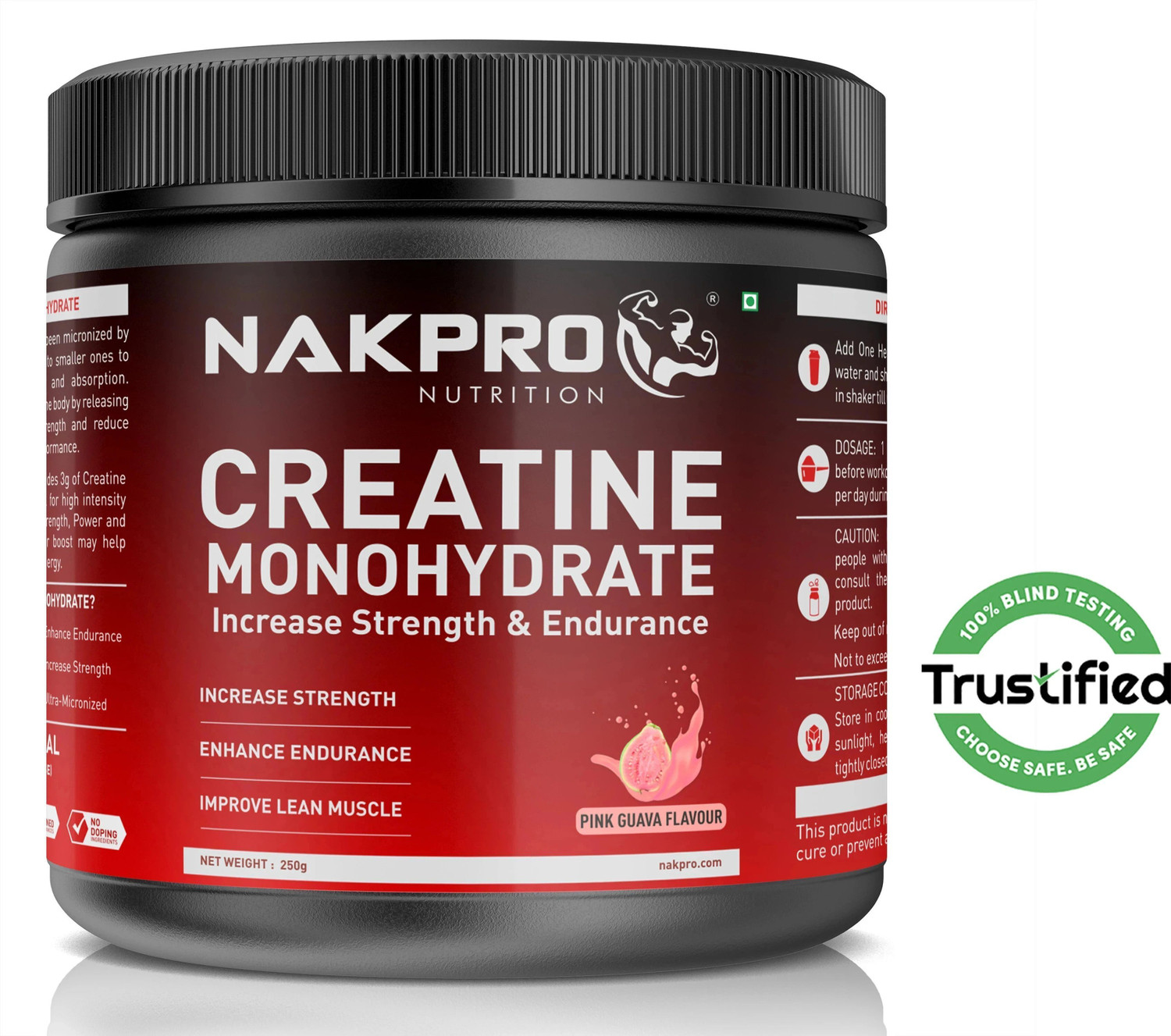 Nakpro Micronized Creatine Monohydrate Jar - Image 6