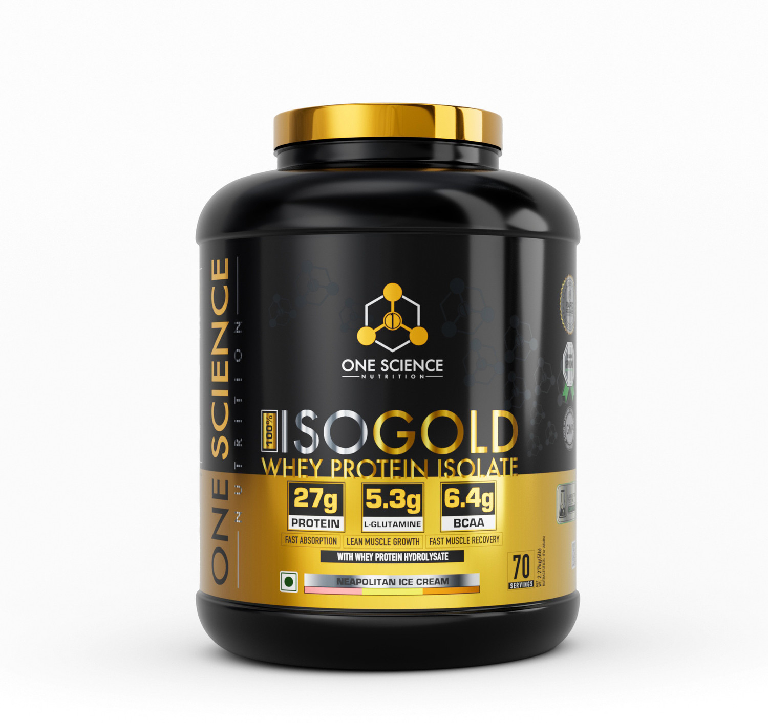 Image of Nutrifit Isopure Whey Protein Isolate Powder with less than 1.5gm of Carbs Whey Protein (2000 g, Vanilla)