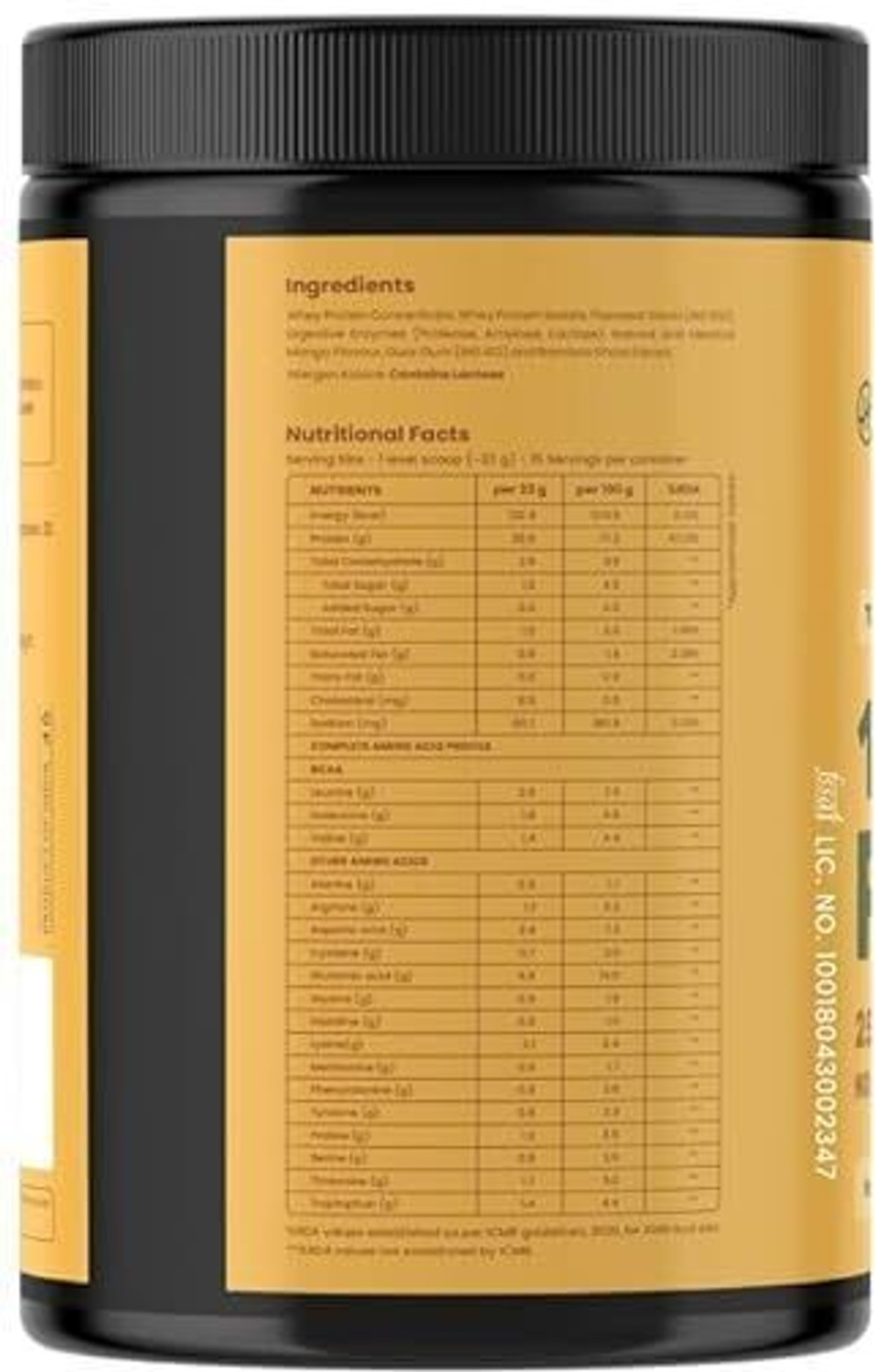 Image of Healthifyme Mango-500g Whey Protein (500 g, Mango)