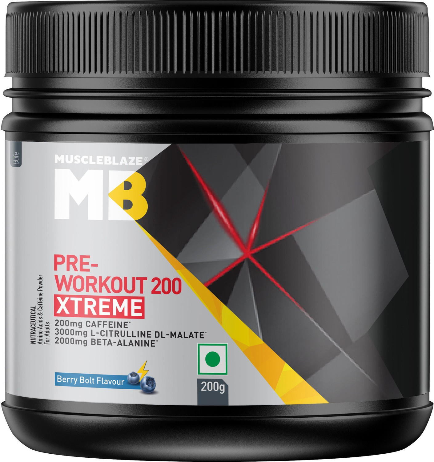 Image of MyFitFuel Pre-Workout 6000 Caffeine Free (5.35g Aminos+8 More Energy, Focus) 200gLimeLemon BCAA (200 g, Lime & Lemon)