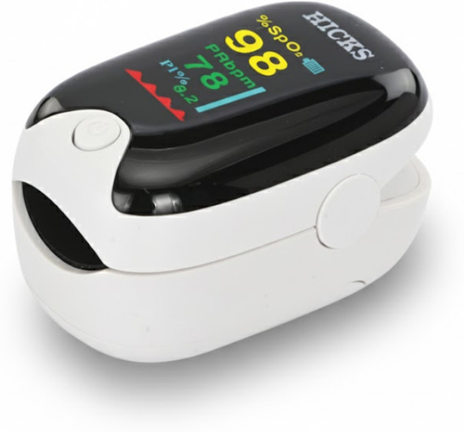 Image of Hicks YK-81 Fingertip Pulse Oximeter with OLED Display & SpO2 /Pulse Rate Monitoring Pulse Oximeter (White)