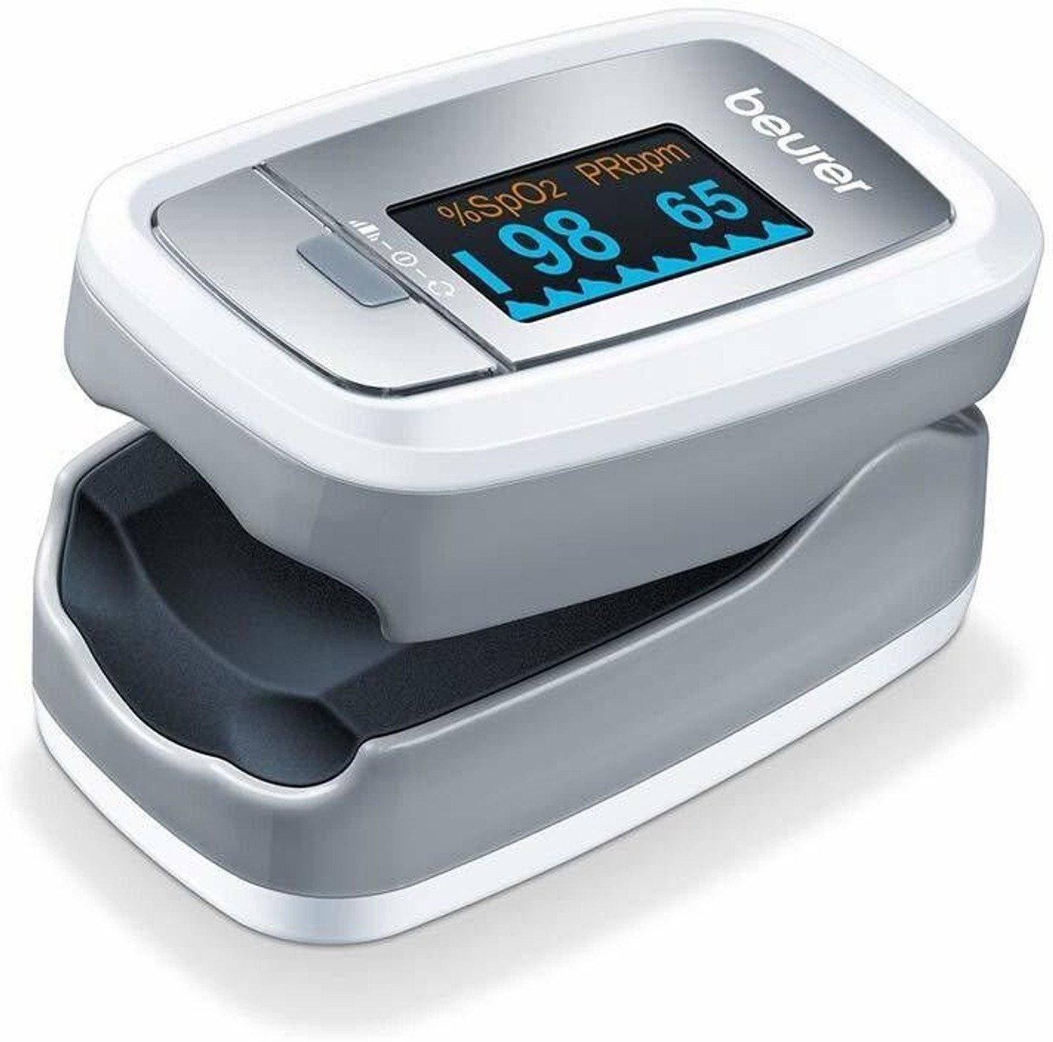 Image of Hicks YK-81 Fingertip Pulse Oximeter with OLED Display & SpO2 /Pulse Rate Monitoring Pulse Oximeter (White)