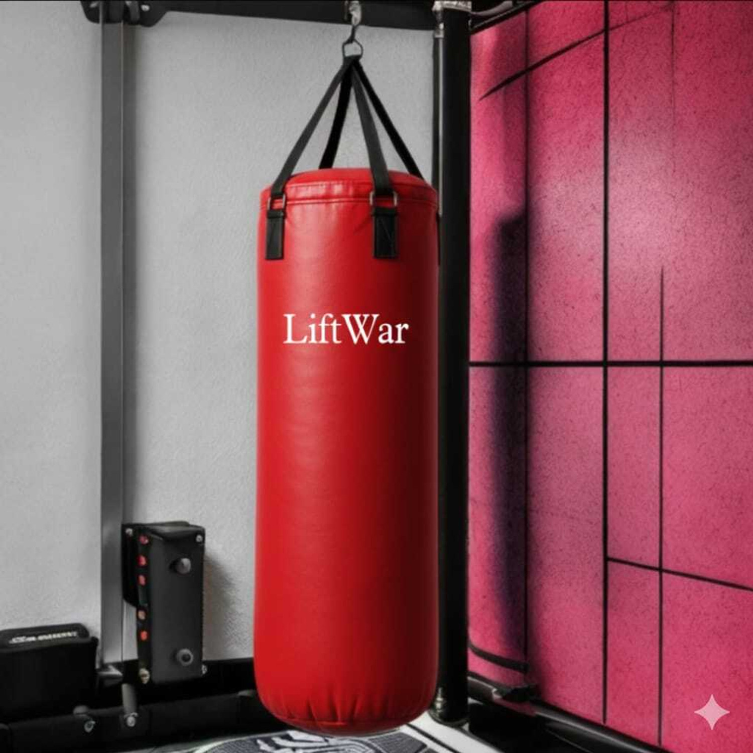 LiftWar 4 Feet Red Unfilled Punching Bag - Image 1