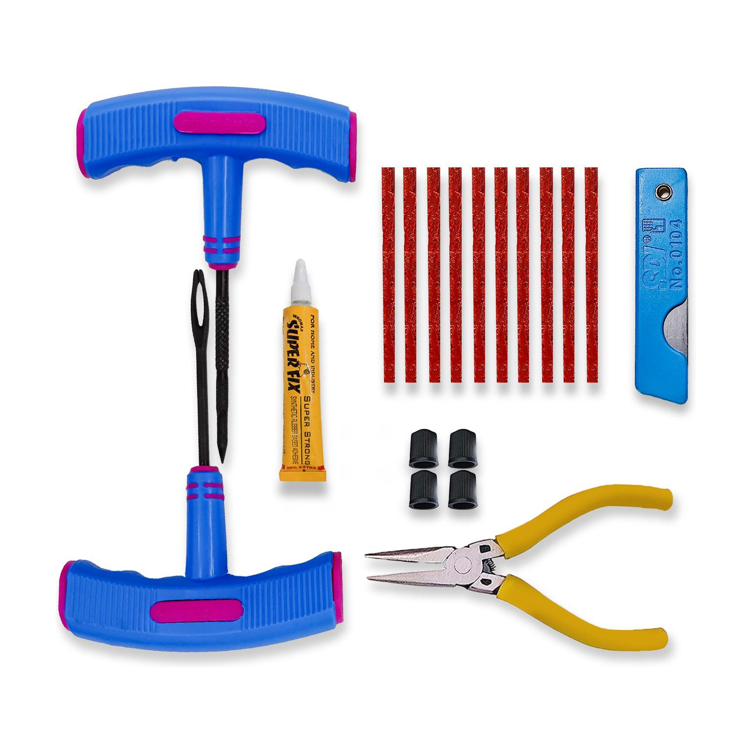 Image of FKOK strip3 Tubeless Tyre Puncture Repair Kit