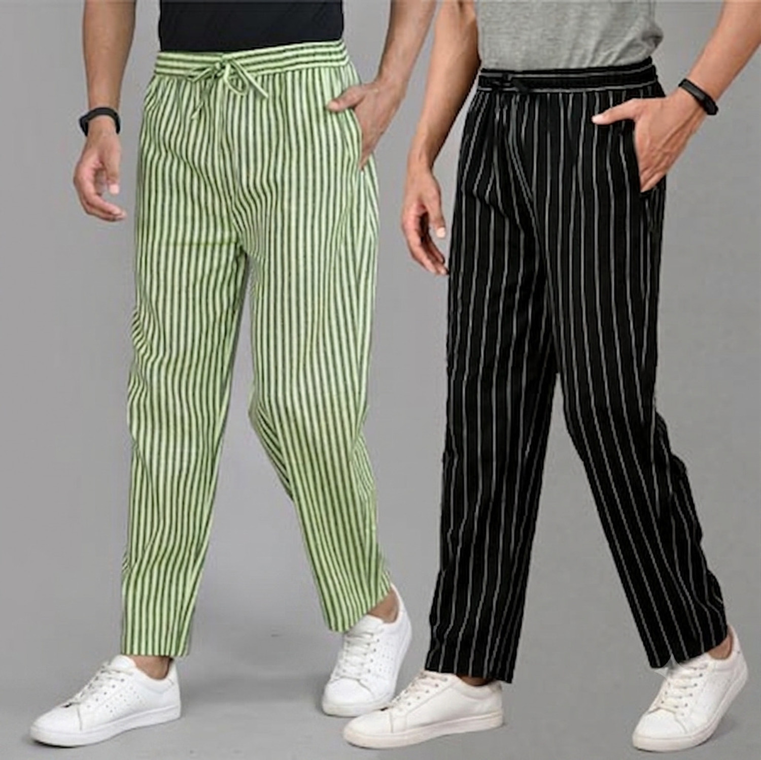 Image of TANWAR WORLD OFF-WHITE-PAJAMA Men & Women Pyjama