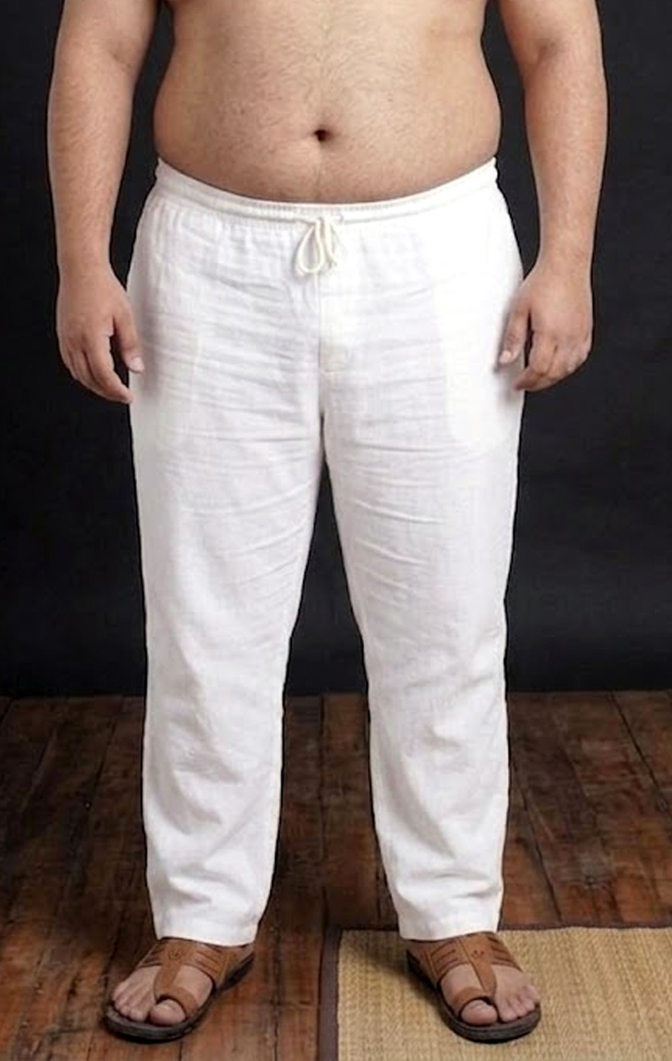 Image of TANWAR WORLD OFF-WHITE-PAJAMA Men & Women Pyjama